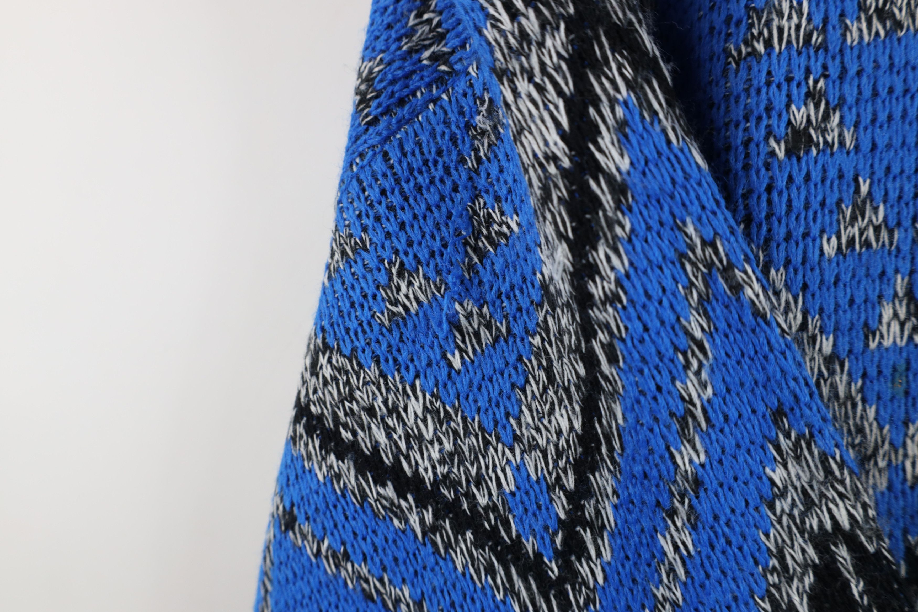 Vintage Vintage 90s Streetwear Fair Isle Diamond Knit Sweater USA Size XL / US 12-14 / IT 48-50 - 9 Thumbnail