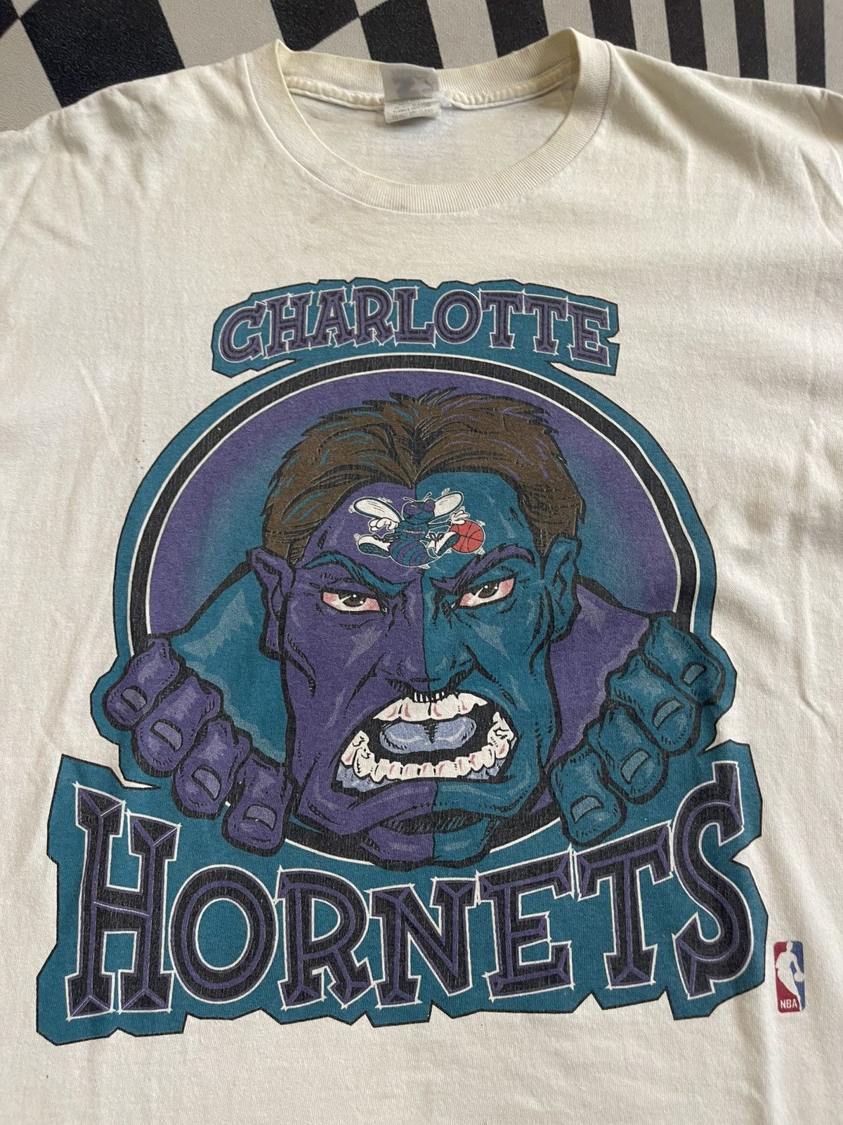Starter ULTRA RARE VINTAGE CHARLOTTE HORNETS STARTER SHIRT L/XL Size US XL / EU 56 / 4 - 3 Thumbnail