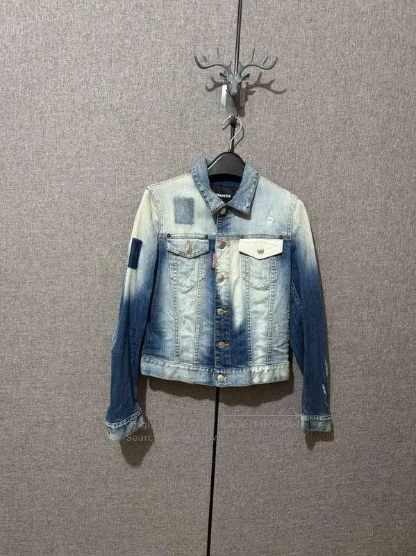 Dsquared2 DSQUARED2 Color-Block Cotton Gradient Jacket . Size M / US 6-8 / IT 42-44 - 1 Thumbnail
