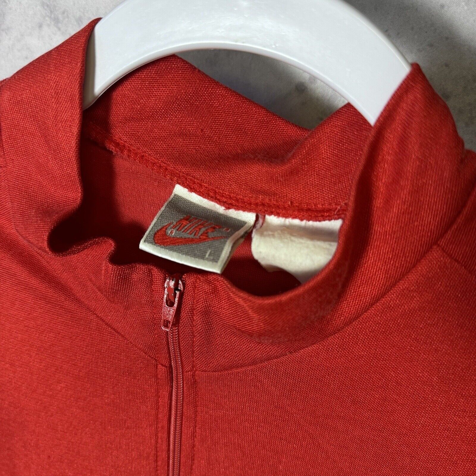 Nike × Vintage Vintage Nike Bicycle Jersey Shirt Mens Large Red 1/2 Zip Pol Size US L / EU 52-54 / 3 - 3 Thumbnail