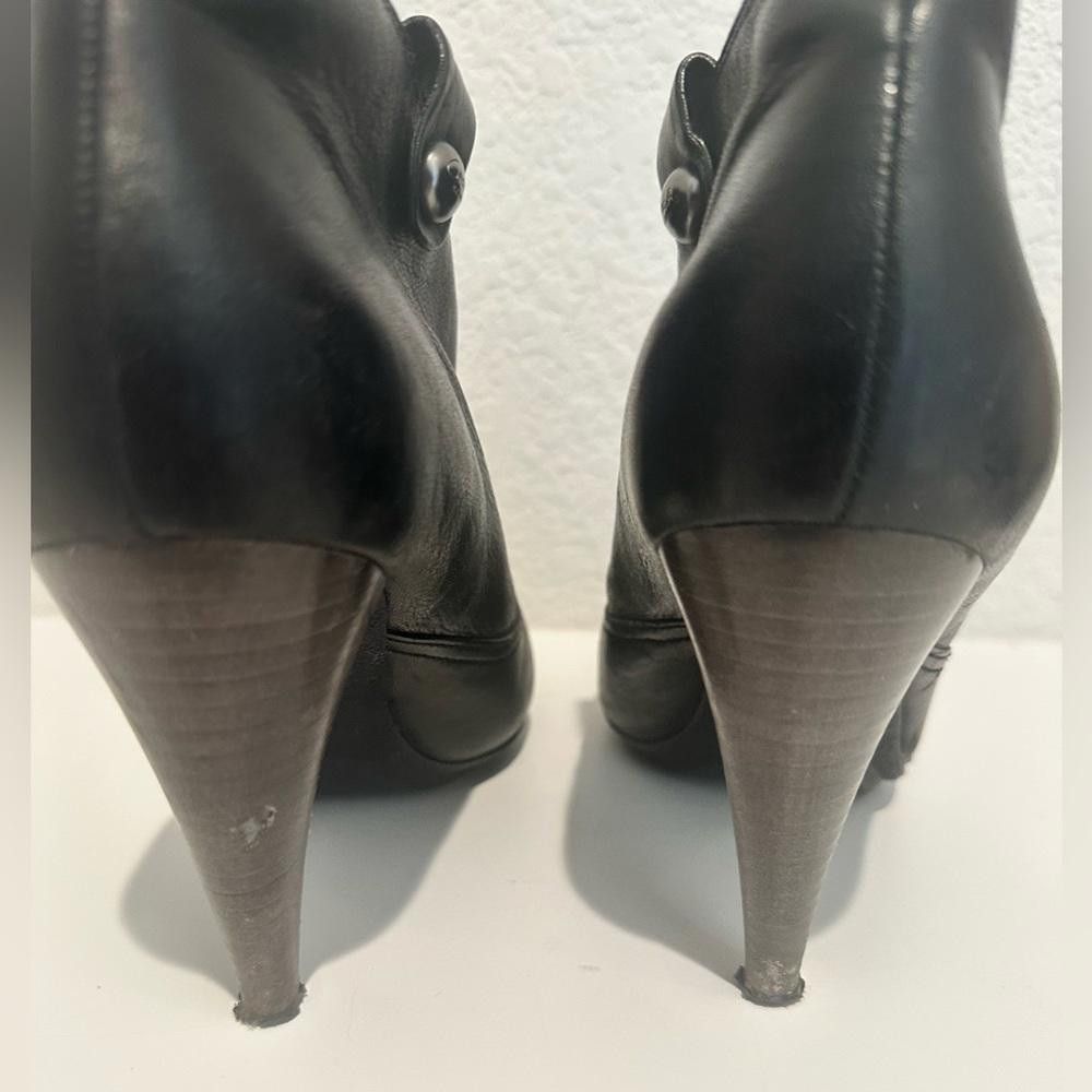 Coach COACH Aliza Black Leather Ankle Boot Booties Size 8 Size US 8 / IT 38 - 8 Thumbnail