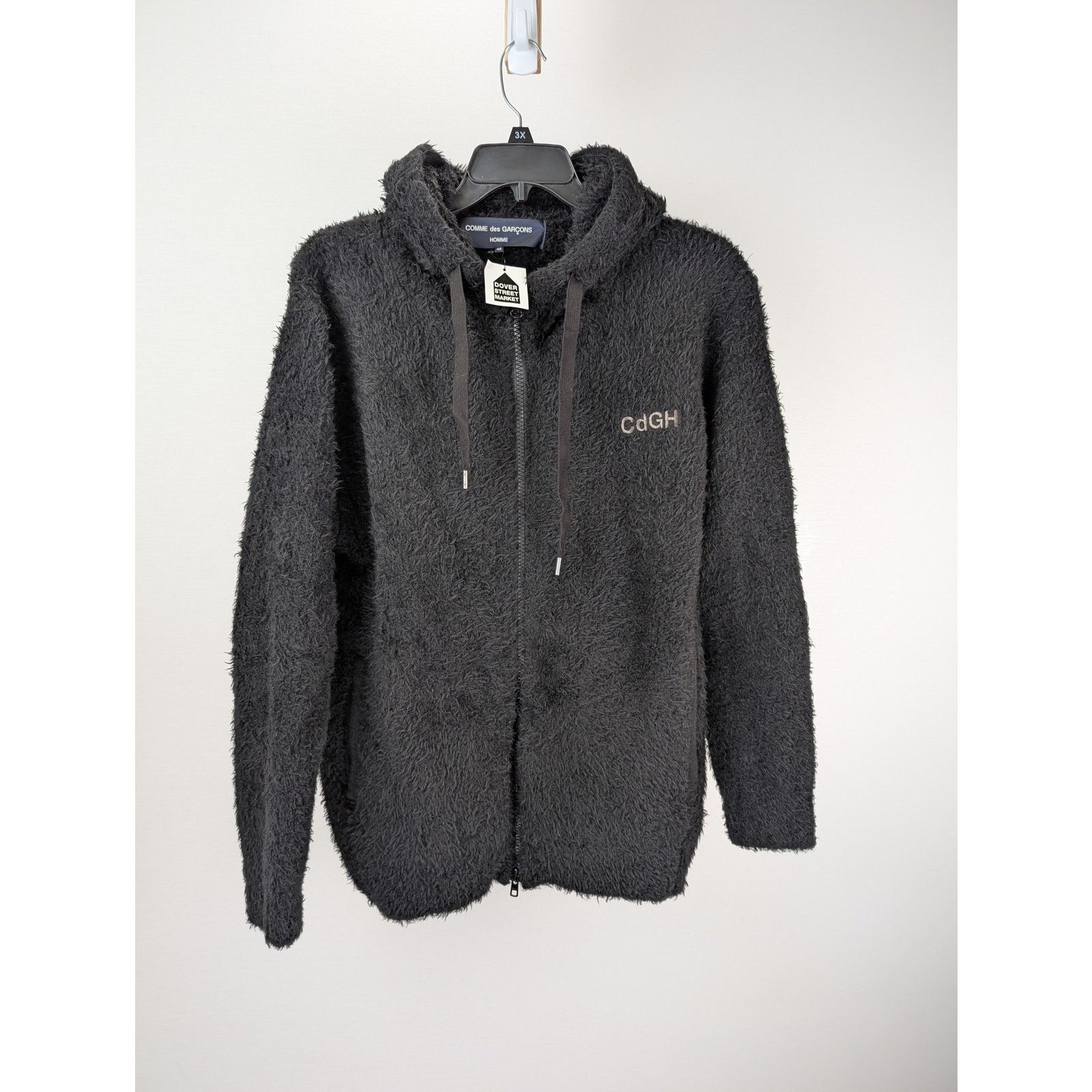 Comme des Garcons o1rshd1 Logo-Embroidery Hooded Jacket in Black Size US M / EU 48-50 / 2 - 2 Thumbnail