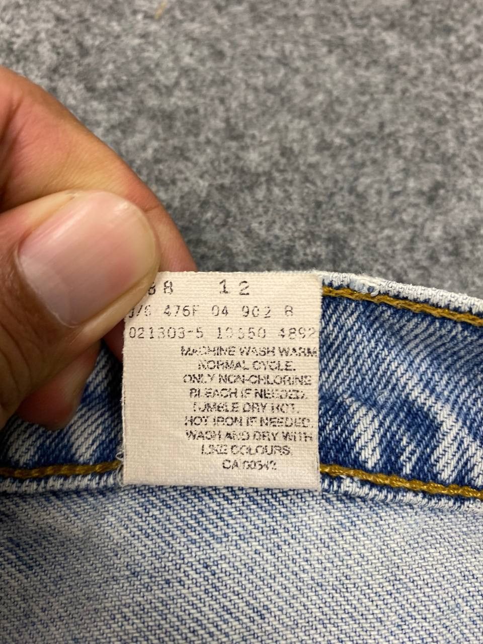 Levi's vintage levis 550 distressed denim nice design Size US 30 / EU 46 - 13 Thumbnail