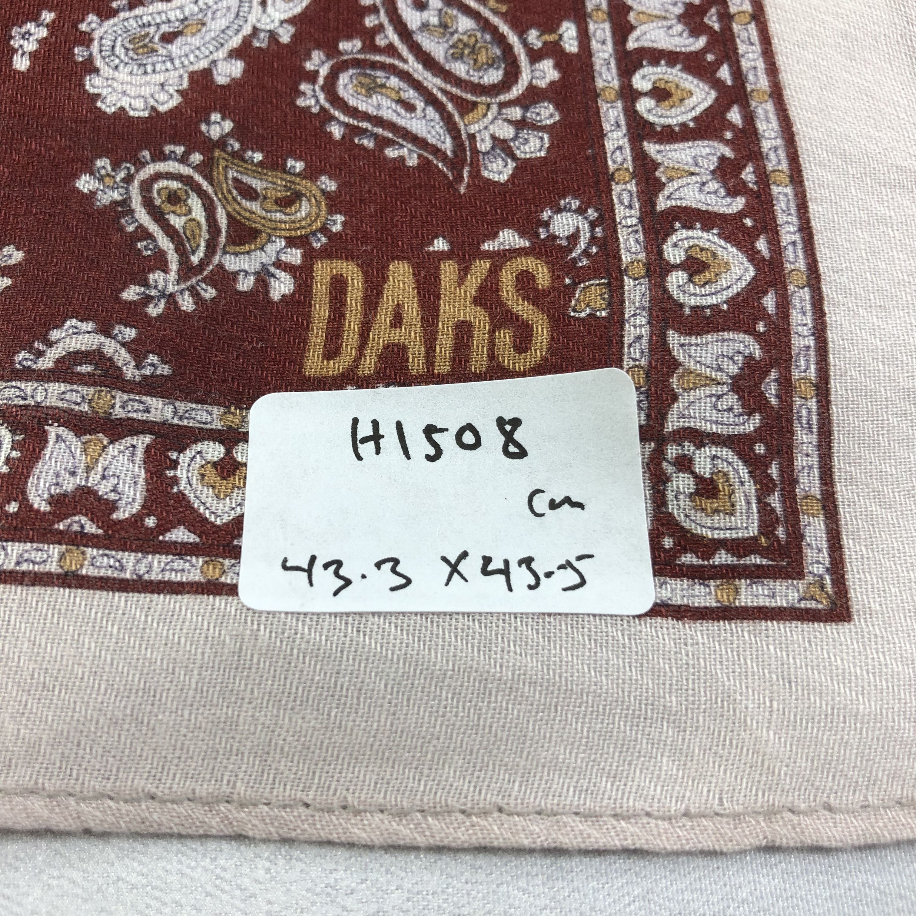 DAKS DAKS Paisley Handkerchief Neckerchief Bandana H1508 Size ONE SIZE - 6 Thumbnail
