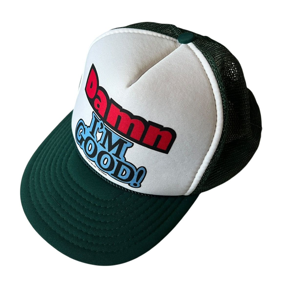 Other Vintage 80s Damn I'm Good Slogan Trucker Cap Size ONE SIZE - 1 Thumbnail