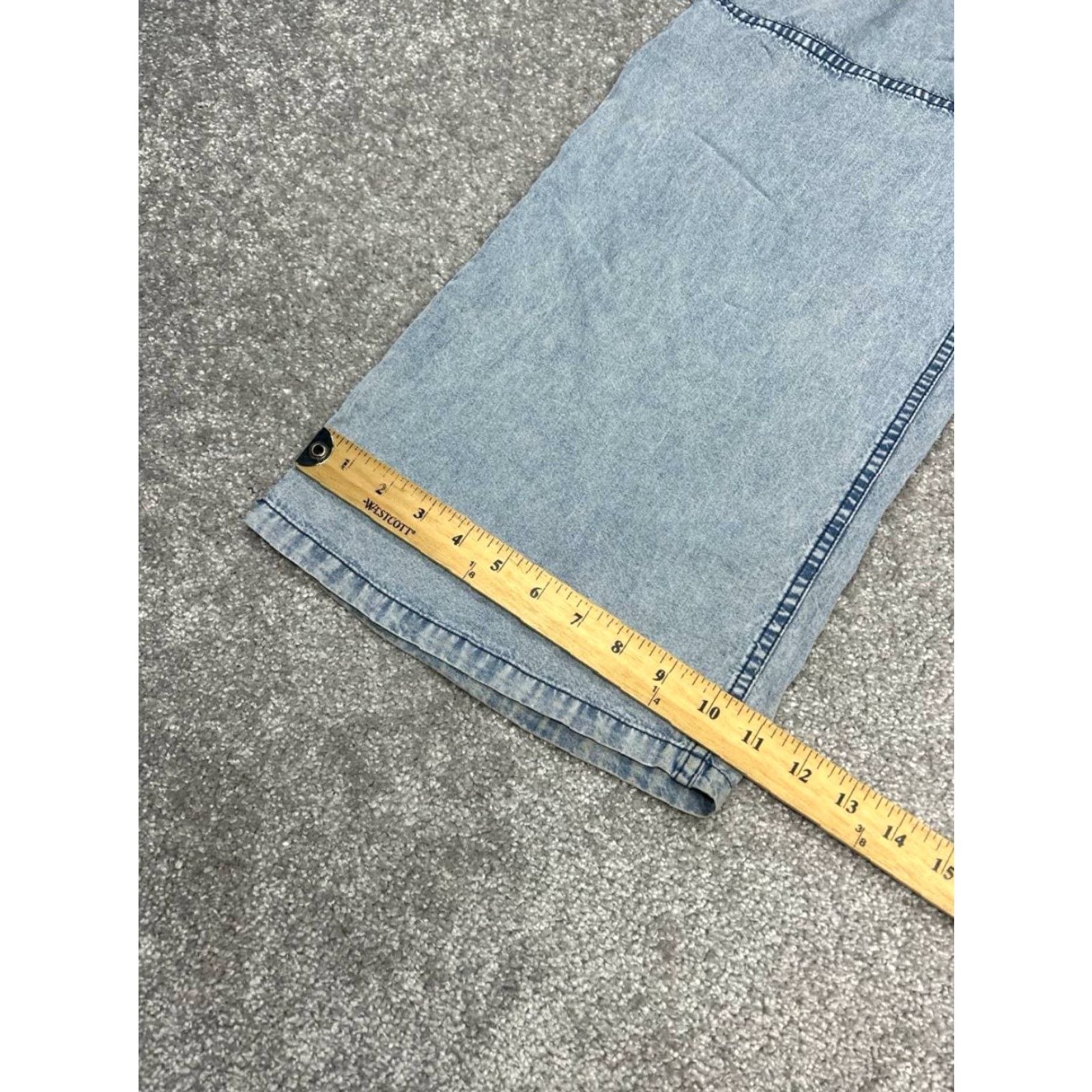 Everlane Everlane Cargo Jeans Women Small Blue Denim Cotton High Rise Wide Leg Drawstring Womens Size 27" / US 4 / IT 40 - 4 Thumbnail