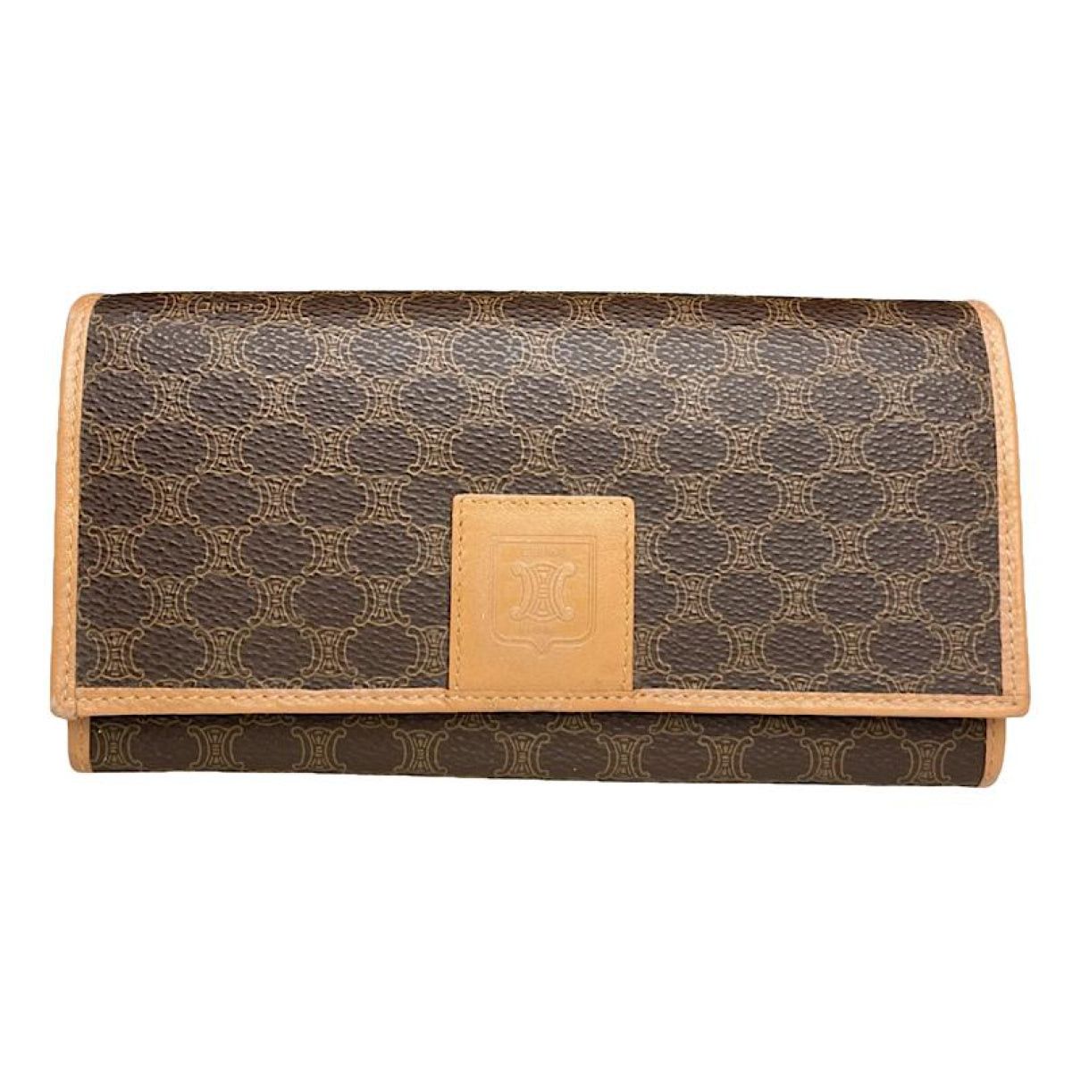 Celine Triomphe Brown Leather Wallet Size ONE SIZE - 1 Thumbnail