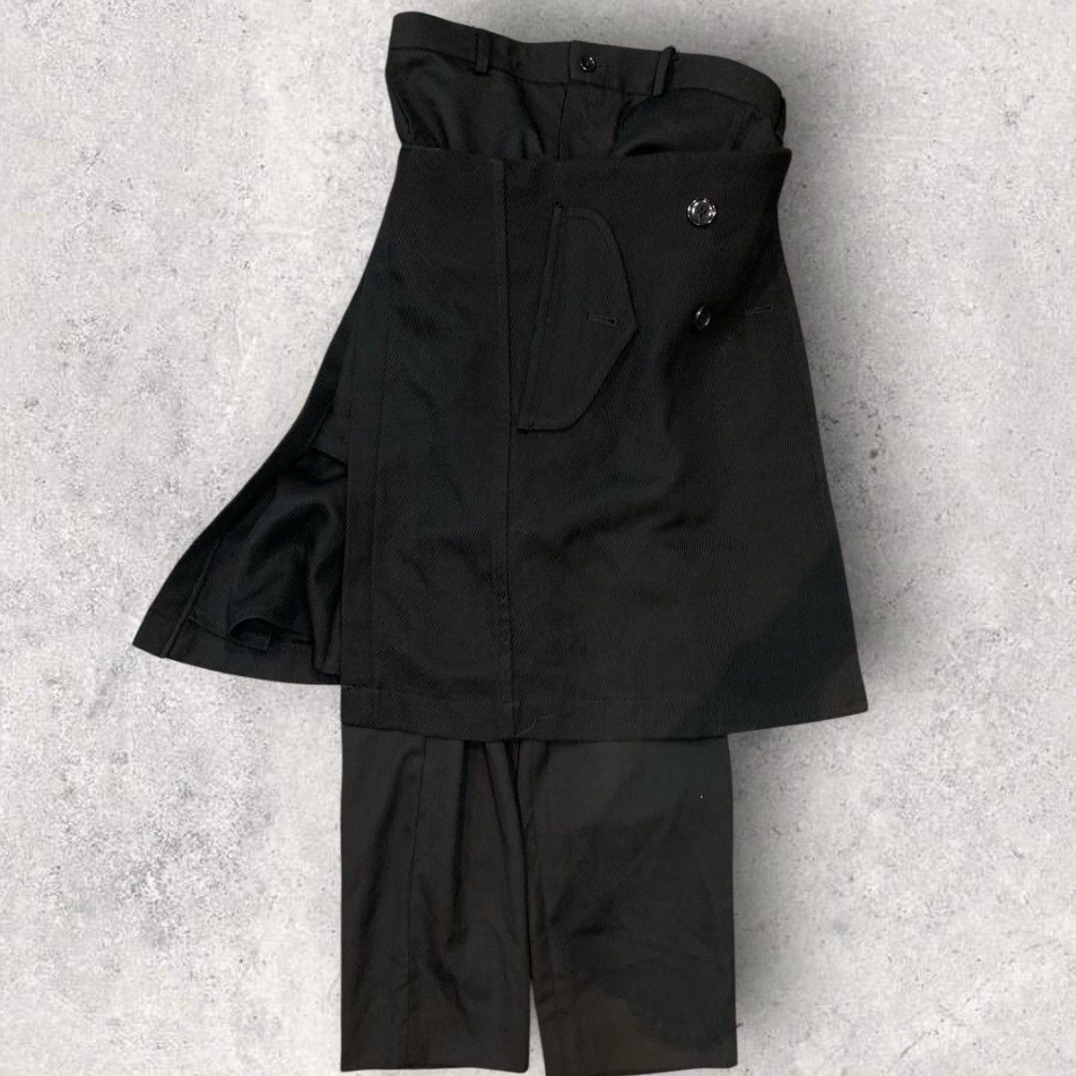 Comme des Garcons Black CDG Skirt Wrap Pants Size US 30 / EU 46 - 1 Thumbnail
