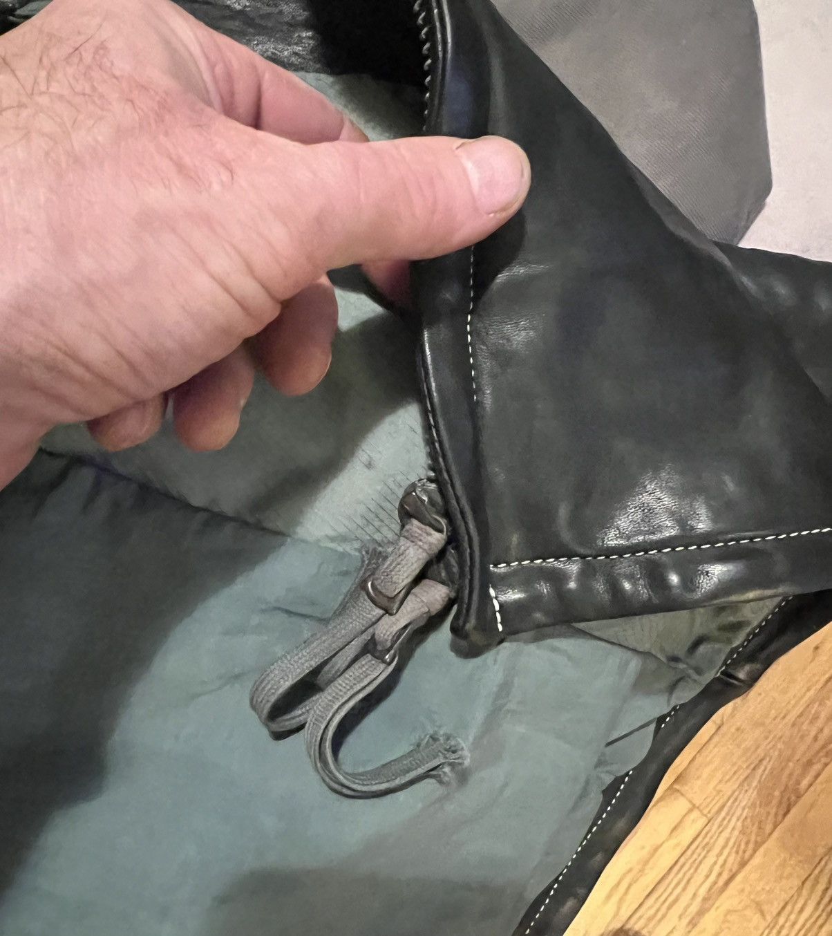Boris Bidjan Saberi J2 Object Dyed Oiled Horse Leather Jacket Size US XL / EU 56 / 4 - 13 Thumbnail
