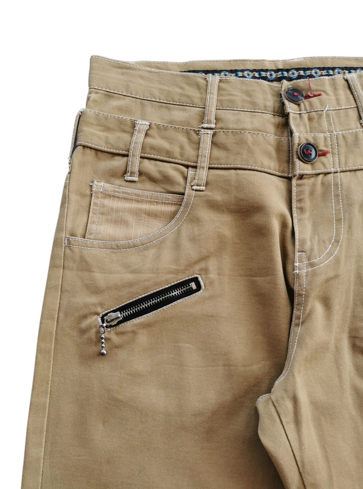 semanticdesign Semantic Design Doublewaist Khaki Pants Size US 32 / EU 48 - 7 Thumbnail