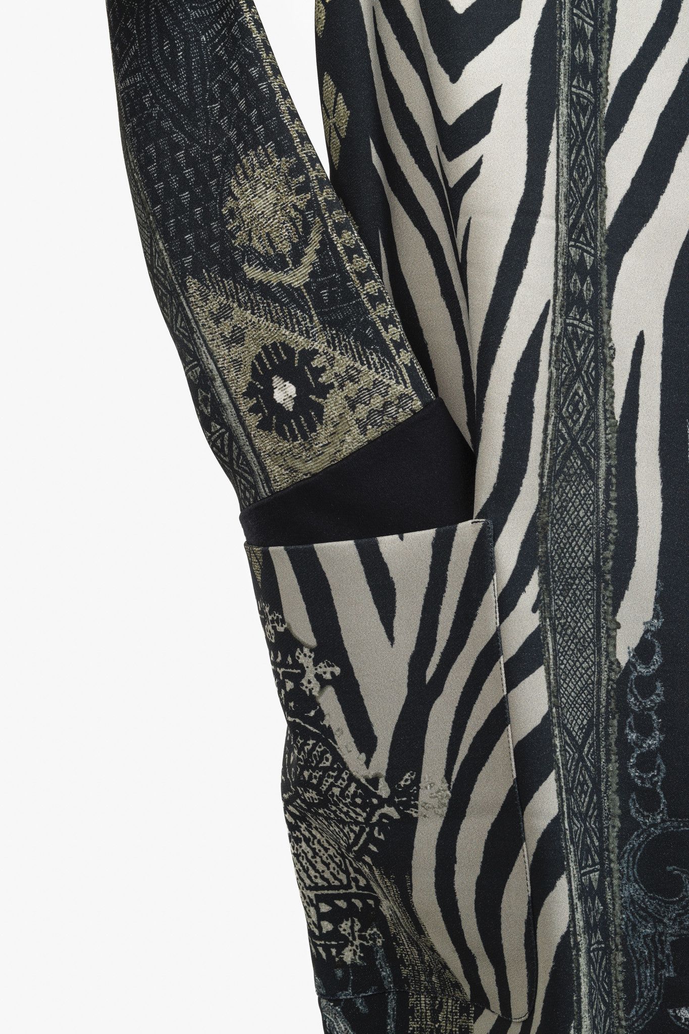 Etro Etro Grey Zebra Embellished 3/4 Sleeve Tunic Size M / US 6-8 / IT 42-44 - 6 Thumbnail
