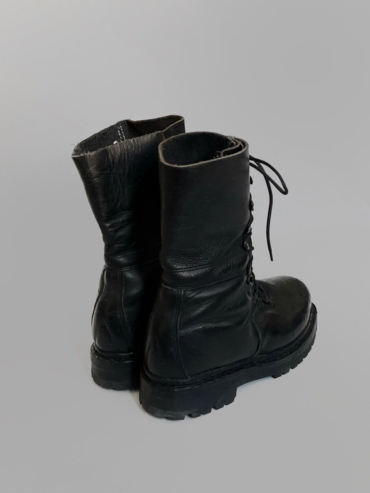 Other Heereseicentum Austrian hard leather boots 90s Size US 6.5 / EU 39-40 - 6 Thumbnail