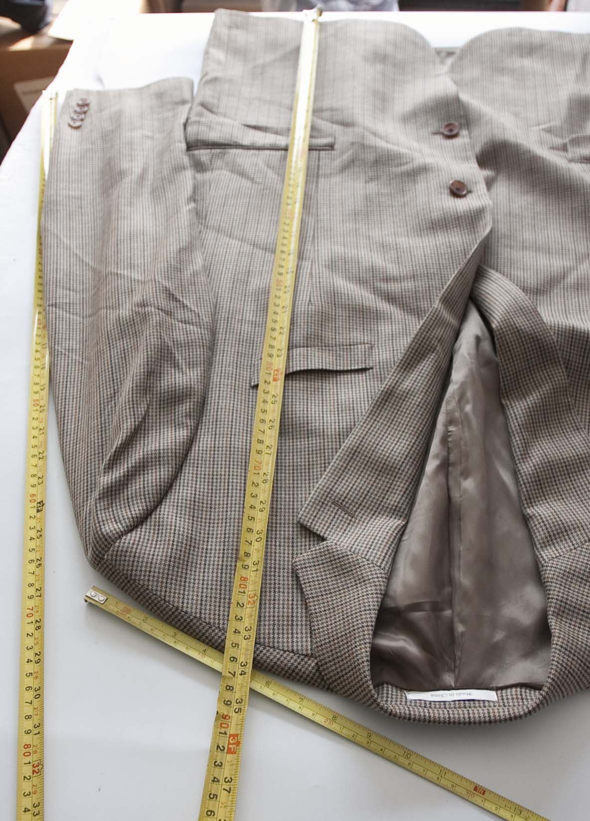 Lauren Ralph Lauren Lauren Ralph Lauren Jacket Silk Wool Size 48L Houndstooth Size 48L - 8 Thumbnail