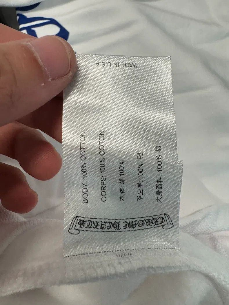 Chrome Hearts CHROME HEARTS Size XL White arm blue letter zipper hoodie Size US XL / EU 56 / 4 - 6 Thumbnail
