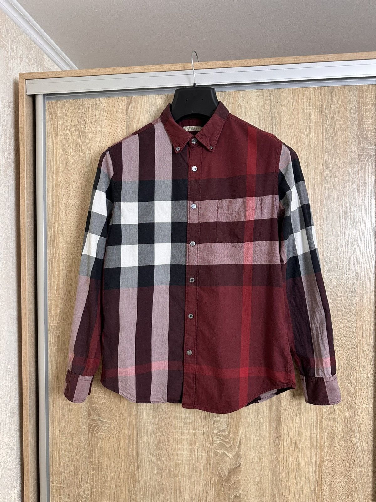 Burberry 🔥 Burberry Brit Nova Check Long Sleeve Shirt Button Up Rare Size US S / EU 44-46 / 1 - 1 Thumbnail
