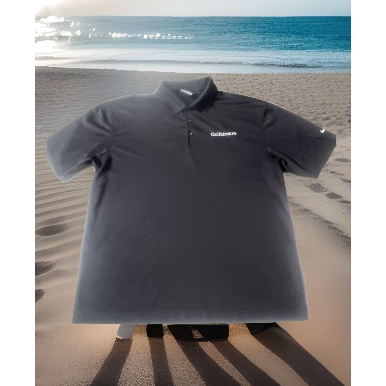 Nike Nike Dri-Fit Golf Polo Shirt XL Blue Solid Nike Golf Limited Edition Size US XL / EU 56 / 4 - 2 Thumbnail