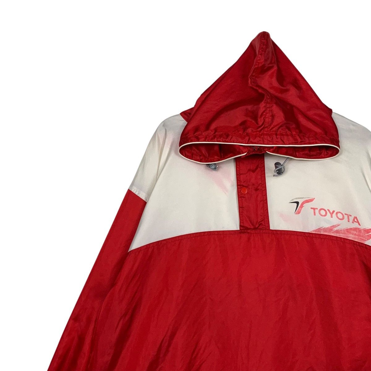 Japanese Brand TOYOTA Big Logo Anorak Jacket Windbreaker #2541-C115 Size US XL / EU 56 / 4 - 9 Thumbnail