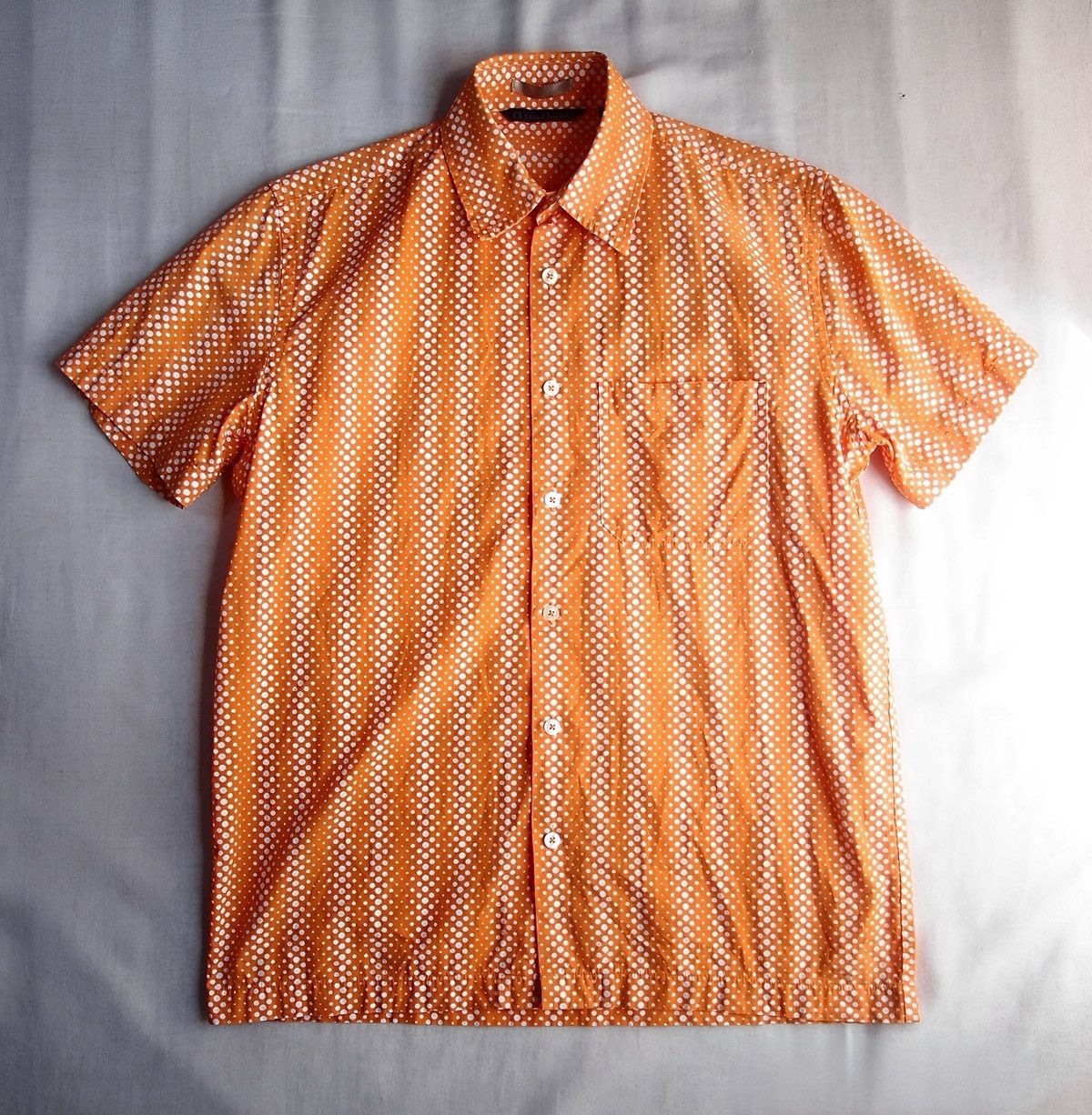 Paul Smith PS Paul Smith Orange Dot Short Sleeve Shirt Made in Portugal Size US S / EU 44-46 / 1 - 1 Thumbnail