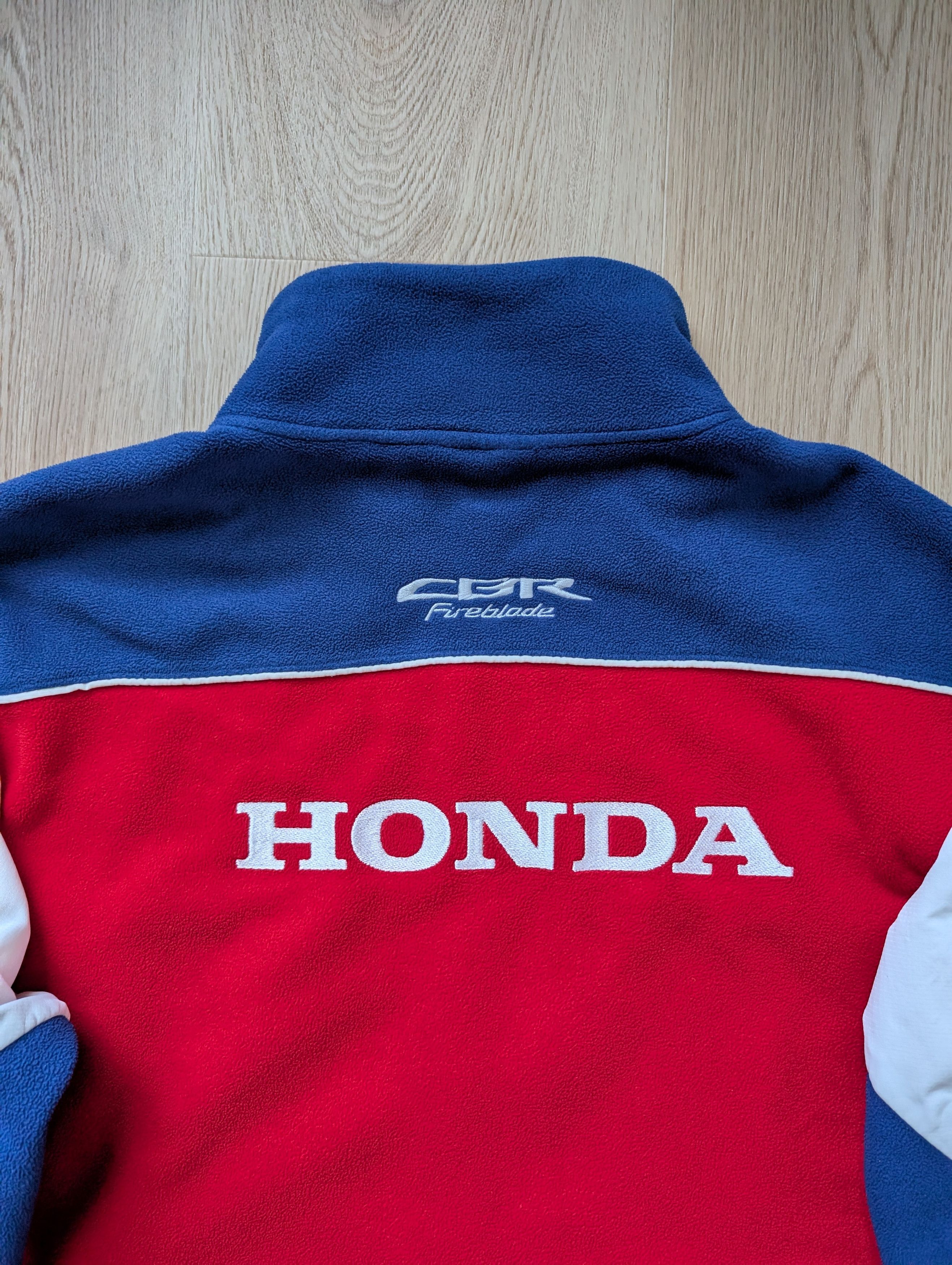 Honda Vintage Honda Racing Fleece Mens Moto Zip Jacket Size US L / EU 52-54 / 3 - 12 Thumbnail