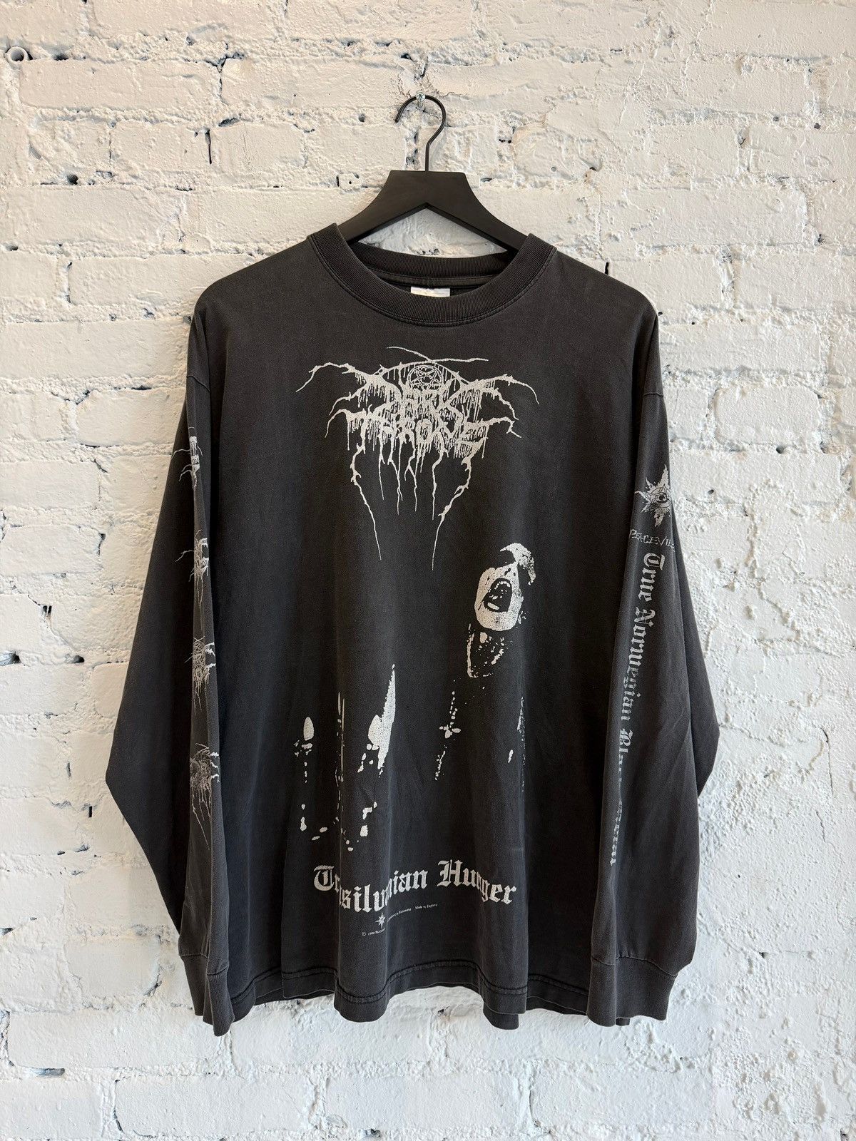 Vintage 1999 DARK THRONE ‘TRANSILVANIAN HUNGER’ L/S TEE Size US XL / EU 56 / 4 - 1 Thumbnail