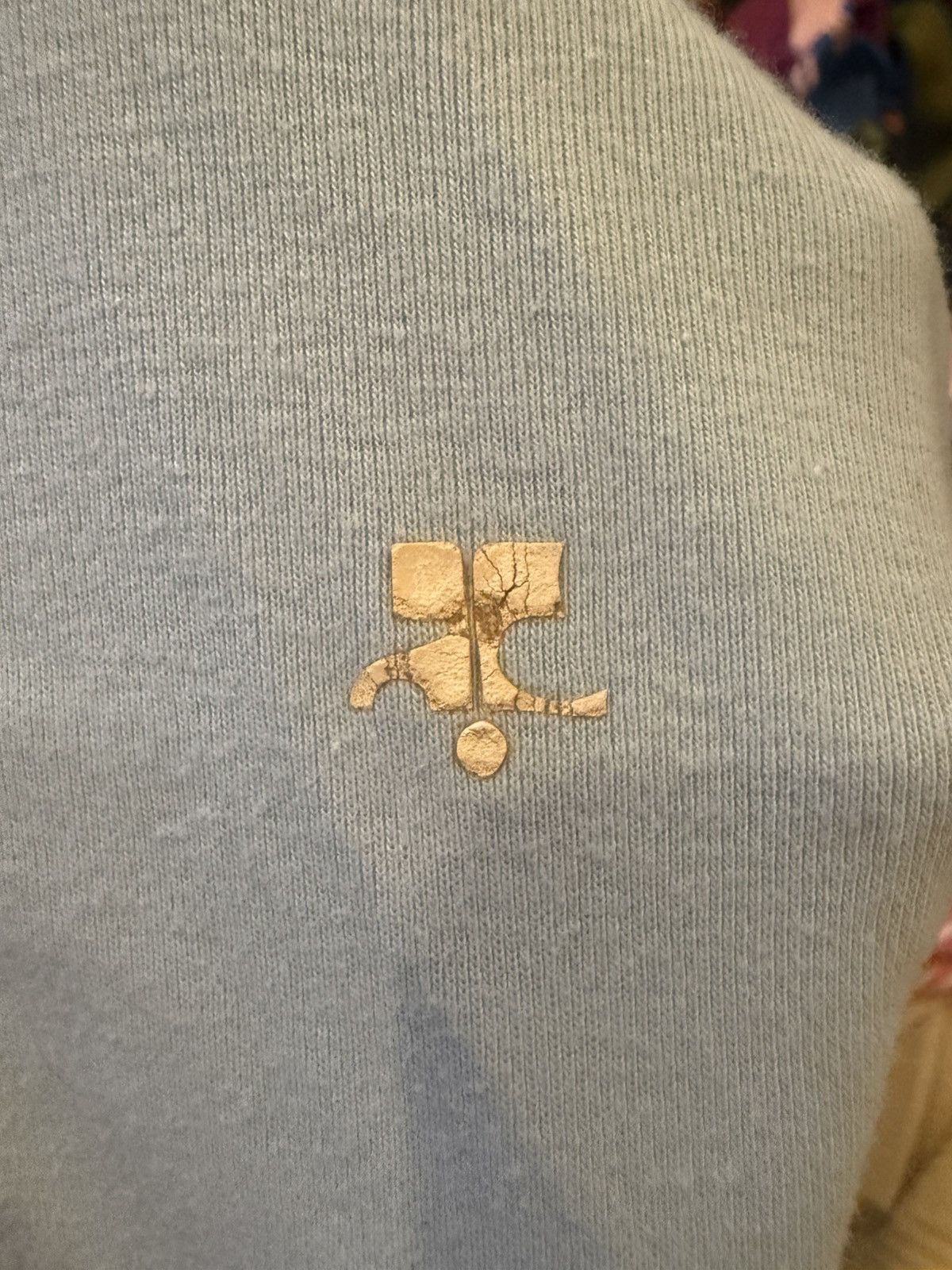 Courreges Vintage Courreges cropped blue track top Size XS / US 0-2 / IT 36-38 - 4 Thumbnail