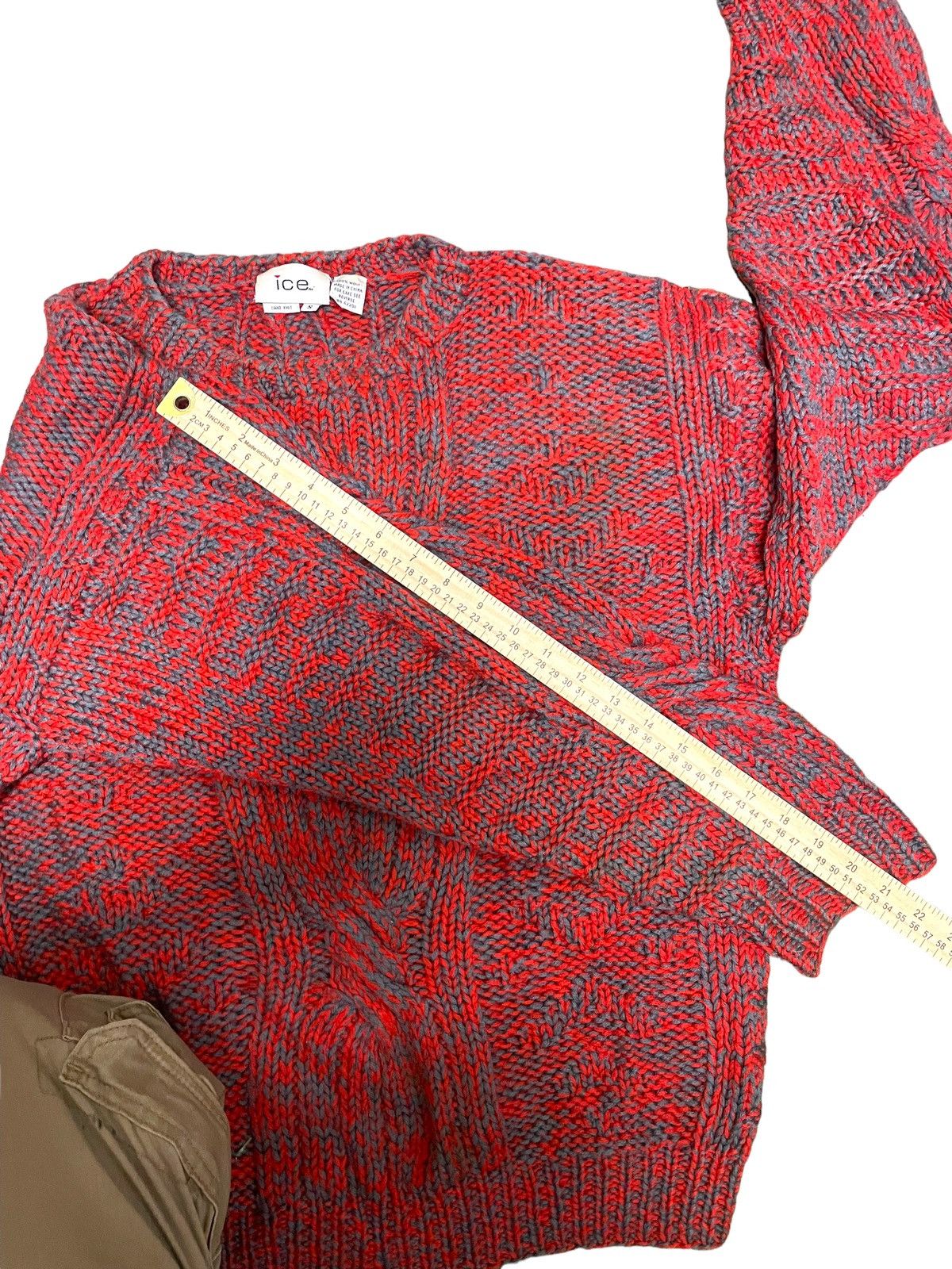 Vintage Vintage 100% Wool Hand Knit Sweater Size US M / EU 48-50 / 2 - 6 Thumbnail