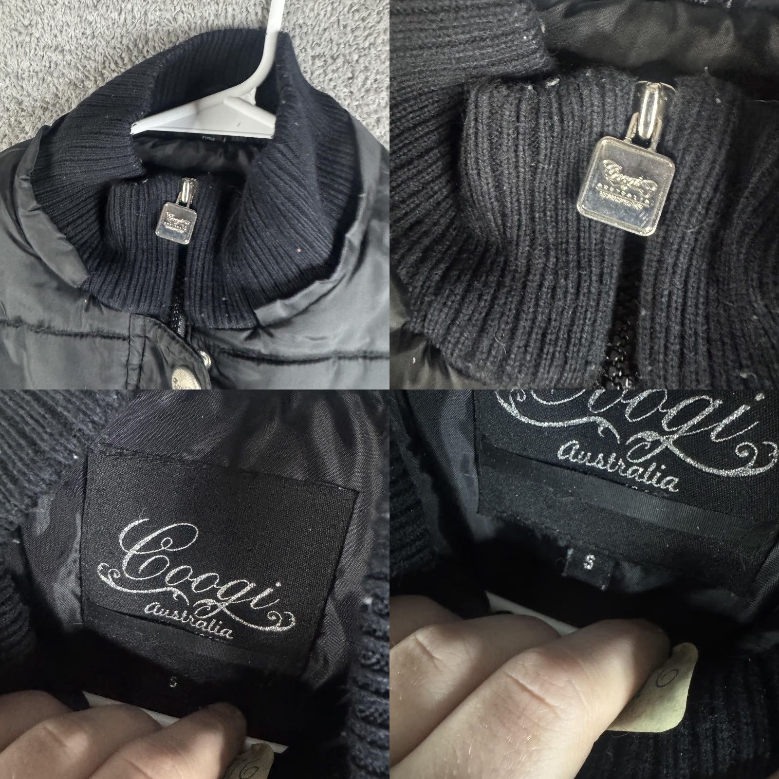 Coogi Coogi Puffer Coat Womens Small Black Quilted Full Zip Mid Length Pockets Warm Size S / US 4 / IT 40 - 8 Thumbnail