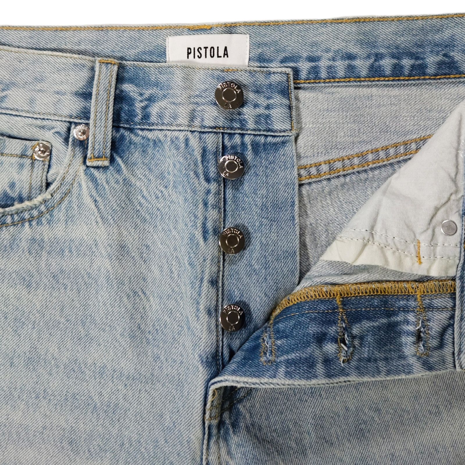 Pistola NWOT Pistola Charlie Button Fly Straight Jeans Sz. 26x27 Size 26" / US 2 / IT 38 - 5 Thumbnail