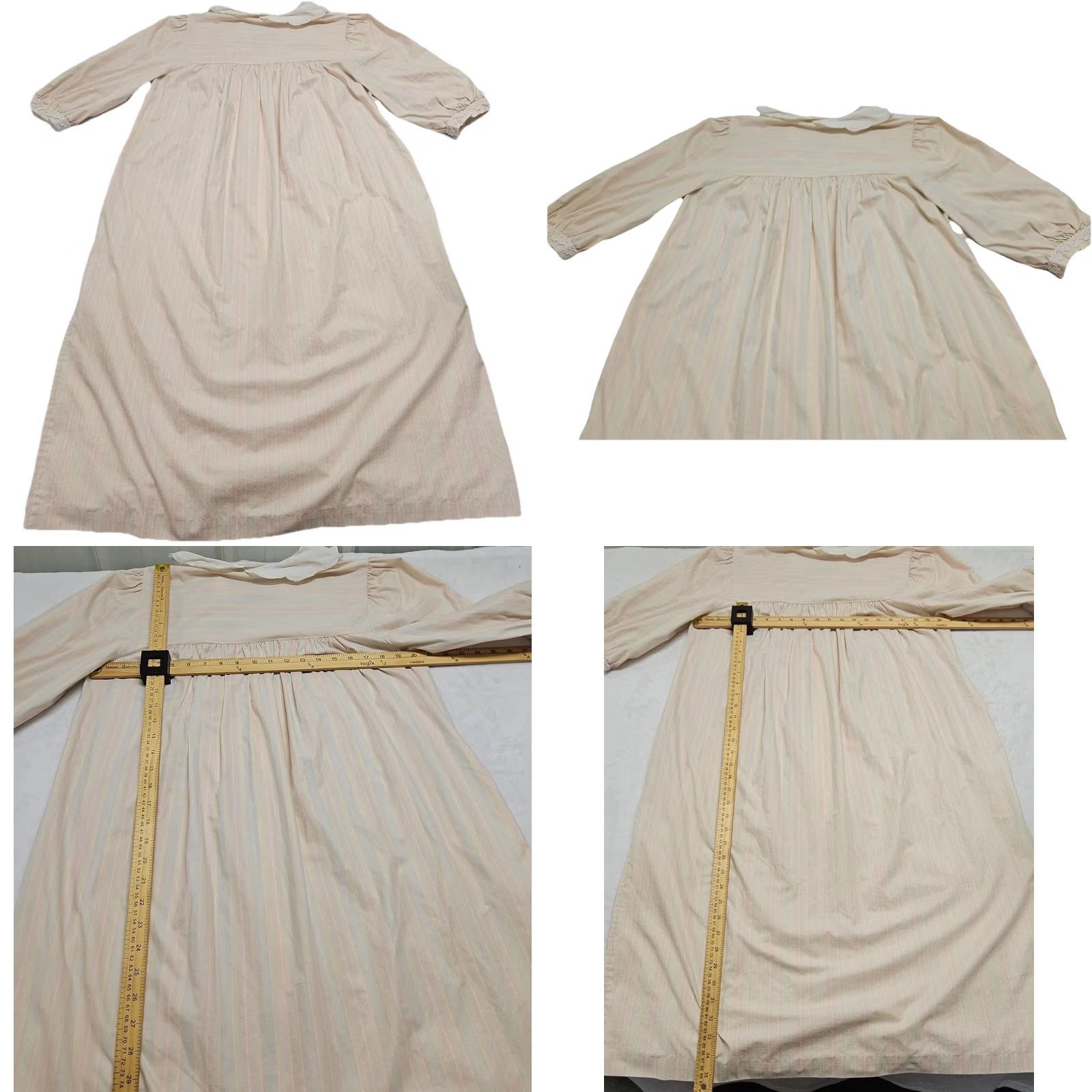 Vintage VINTAGE Komar House Dress Shirt Womens Medium Pink Lace Collar Cotton Blend USA Cottagecore Nightgown Long Sleeve Size M / US 6-8 / IT 42-44 - 8 Thumbnail
