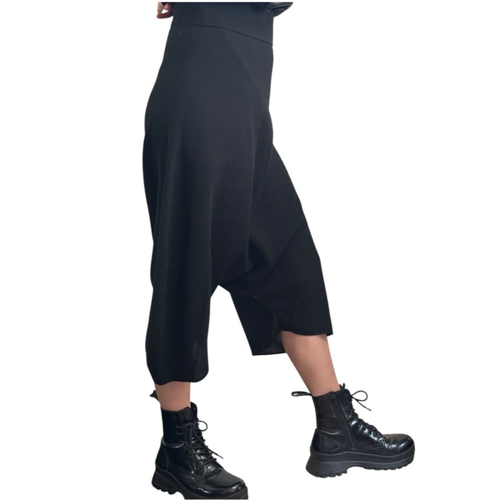 Yves Saint Laurent Vintage YSL x Stefano Pilati 09 Wool Harem Pants Black FR 40 Size 28" / US 6 / IT 42 - 3 Thumbnail