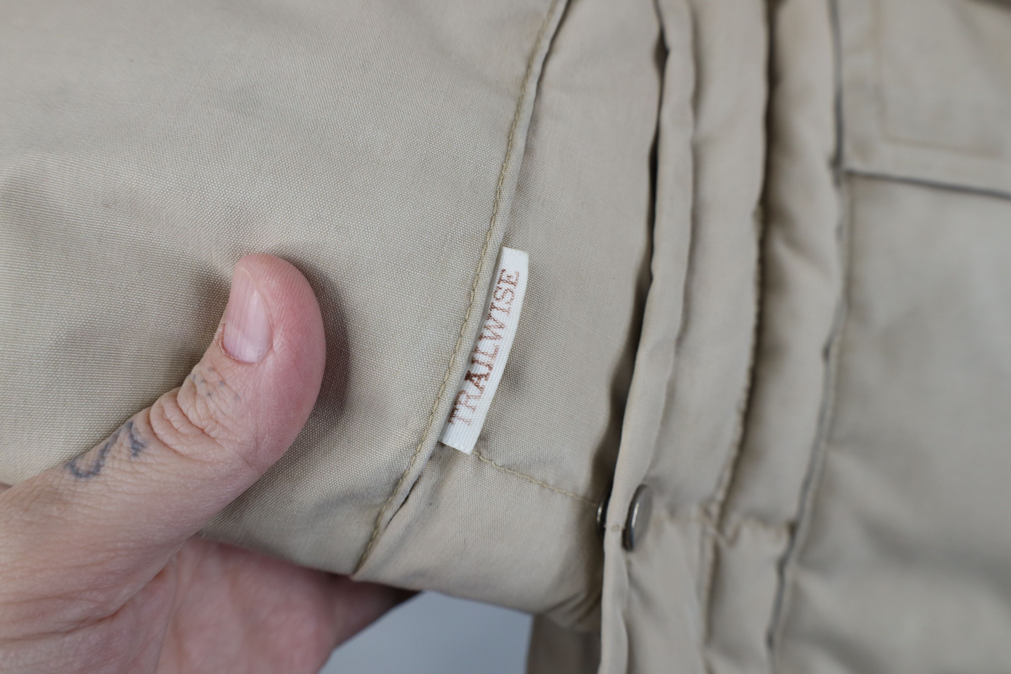 Vintage Vintage 70s Streetwear Duck Down Puffer Jacket Beige USA Size US M / EU 48-50 / 2 - 4 Thumbnail
