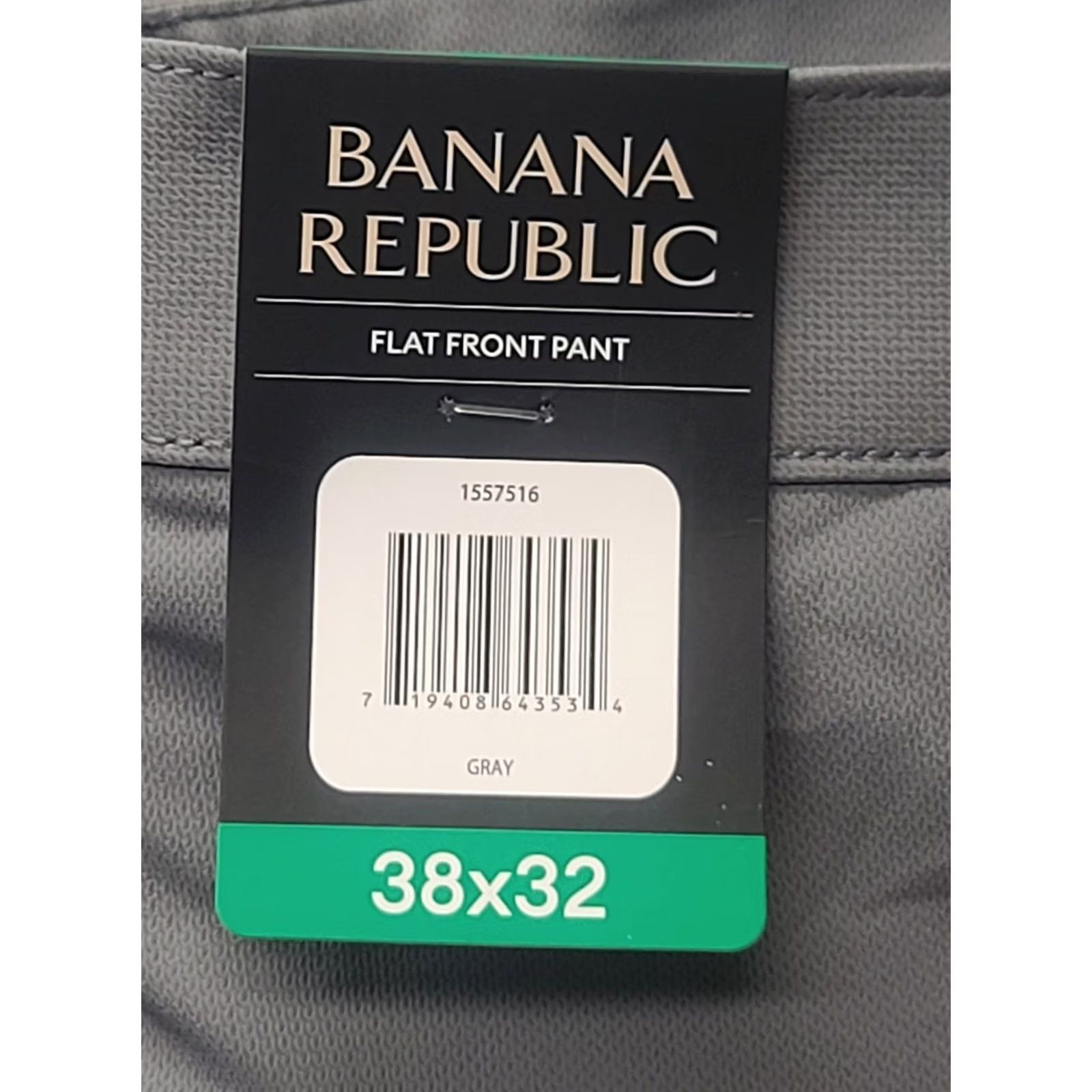 Banana Republic Banana Republic Pants Slim Straight Leg Flat Front 38x32 Men Casual Business Chino Gray 38 Regular Stackable Pockets Slim Fit Size US 38 / EU 54 - 2 Thumbnail