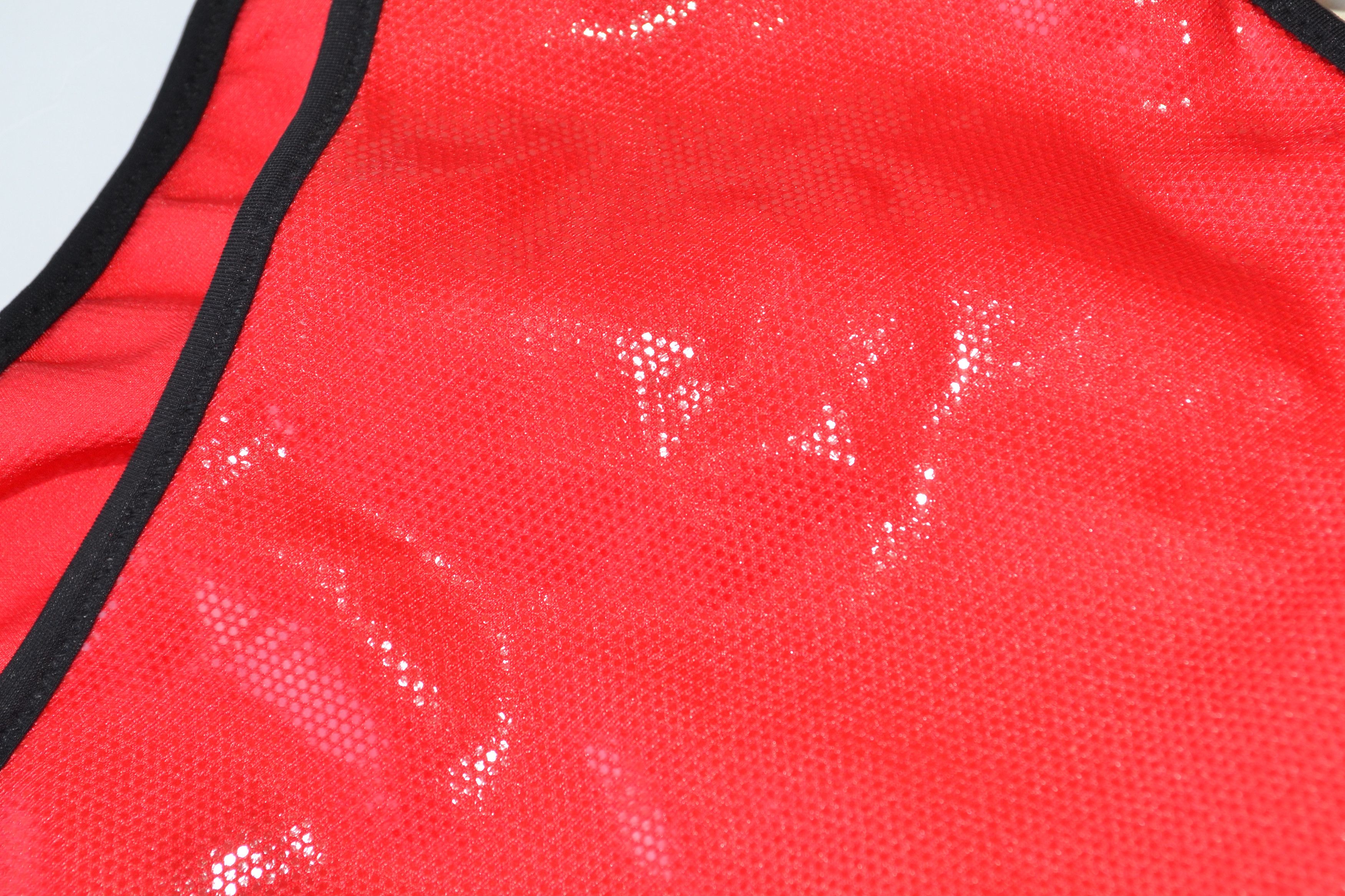 Dior DIOR Swimsuit Glitter Red Bikini Top Swim Vintag Galliano Size ONE SIZE - 7 Thumbnail