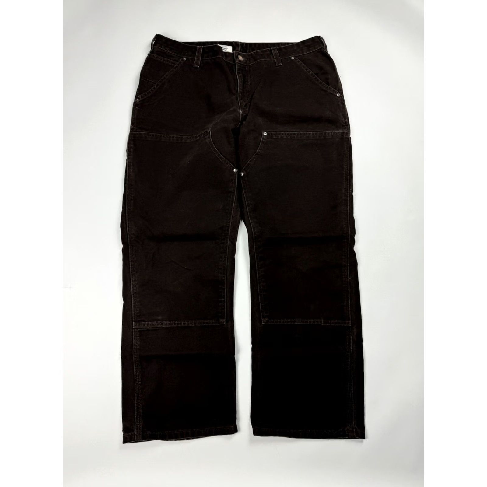 Carhartt VINTAGE Carhartt Pants Women’s Size 18 X 30 Brown Canvas Work Double Knee Relaxed 29 Inseam Men/Women? (Note: For compliance, I cannot add new info.) Size 24" / US 00 / IT 34 - 2 Thumbnail