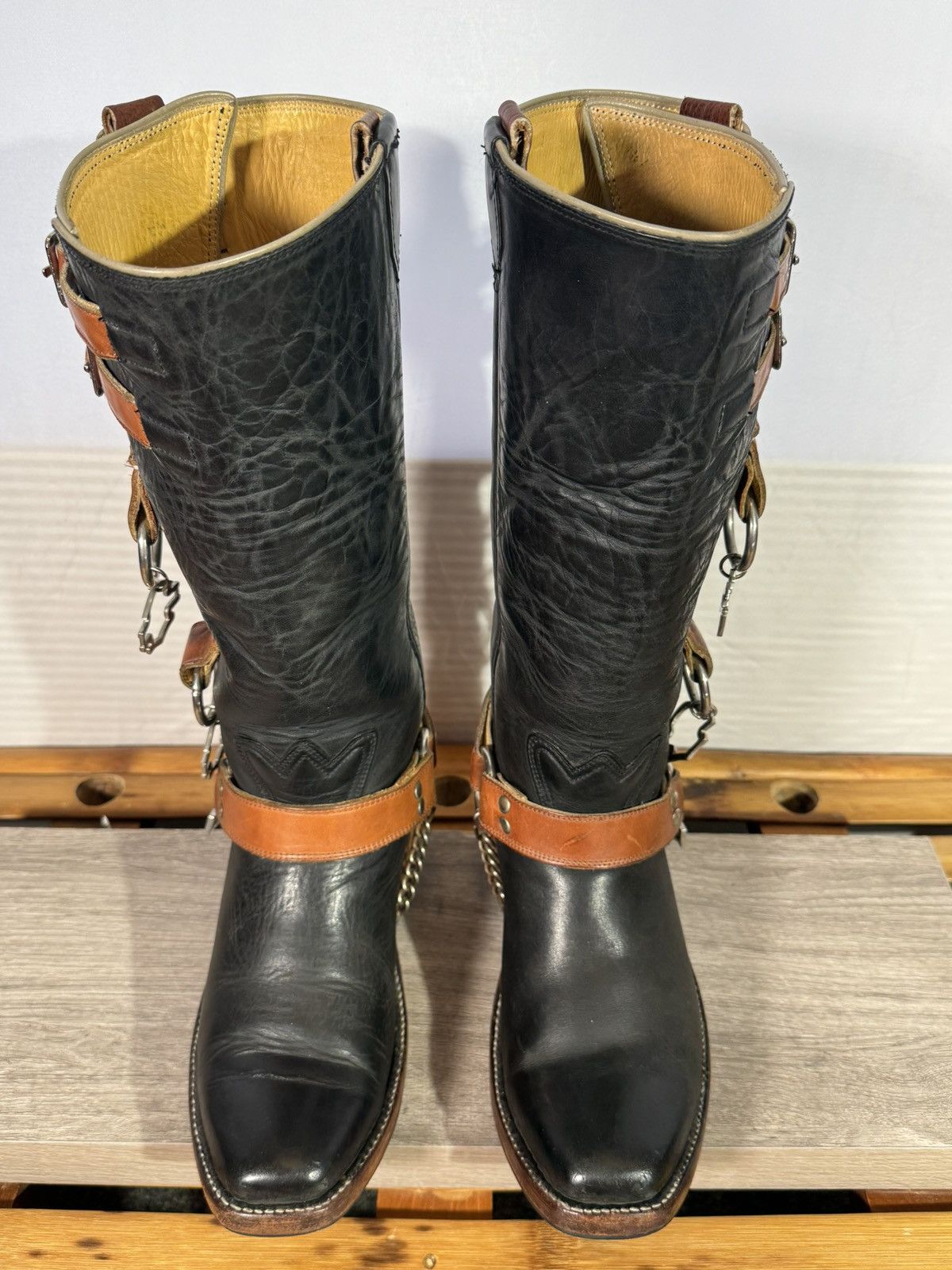 Other Bowman’s Wilson Boot Co Vintage H-D Harness Boots Size 8.5 D Size US 8.5 / EU 41-42 - 3 Thumbnail