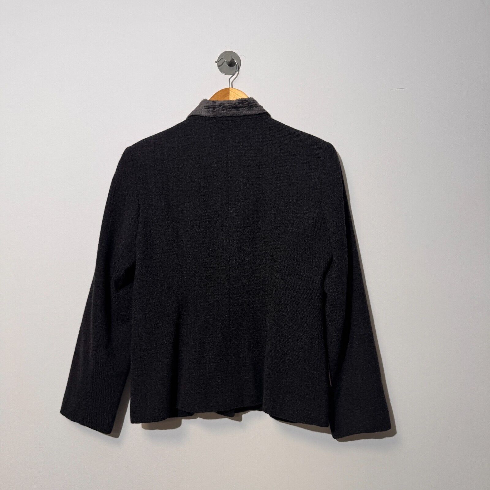 Vintage Alain Manoukian Black Gray Wool Blazer Jacket Size 48 IT Size US L / EU 52-54 / 3 - 8 Thumbnail
