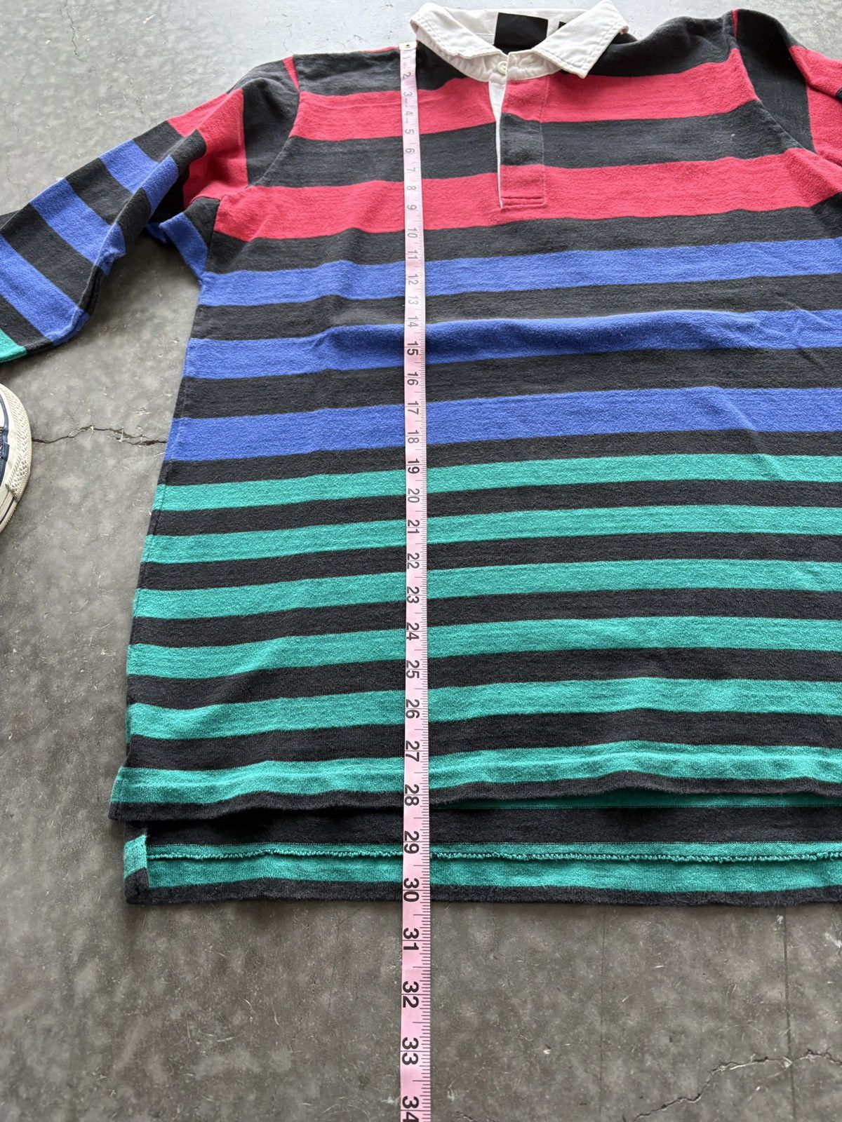 Eddie Bauer Vintage 90s Eddie Bauer Striped Longsleeve Rugby Shirt Size US L / EU 52-54 / 3 - 7 Thumbnail