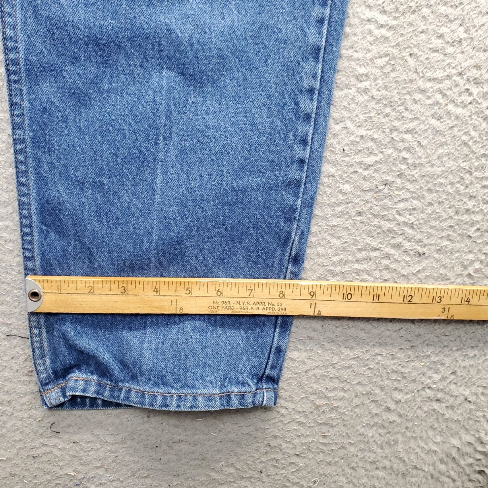 Vintage L.L. Bean Classic Fit Jeans Mens 38x29 Blue Denim Straight Stonewash Streetwear Size US 38 / EU 54 - 5 Thumbnail