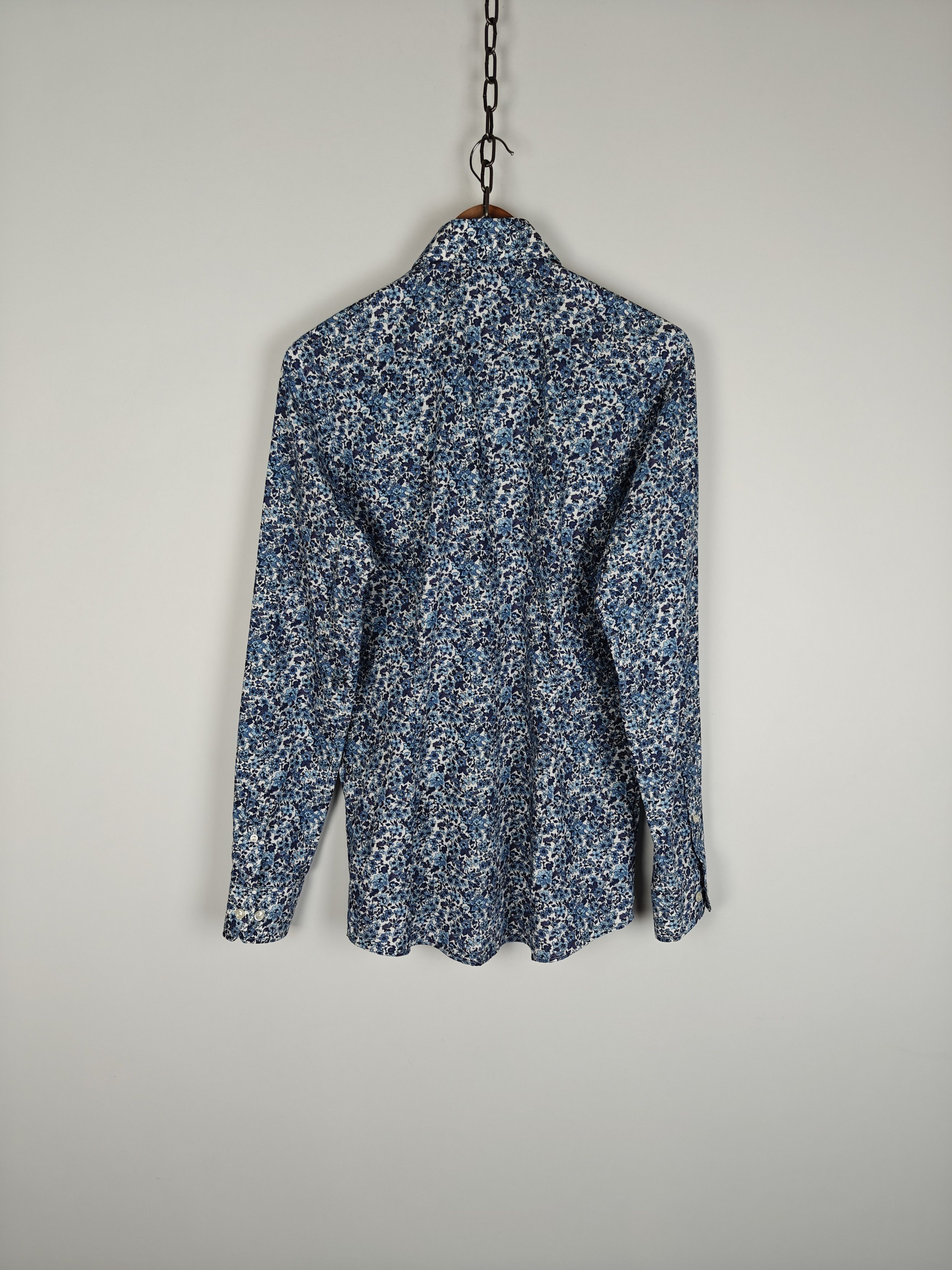 Eton ETON Poplin Floral Shirt Contemporary size 38/15 Size US M / EU 48-50 / 2 - 7 Thumbnail