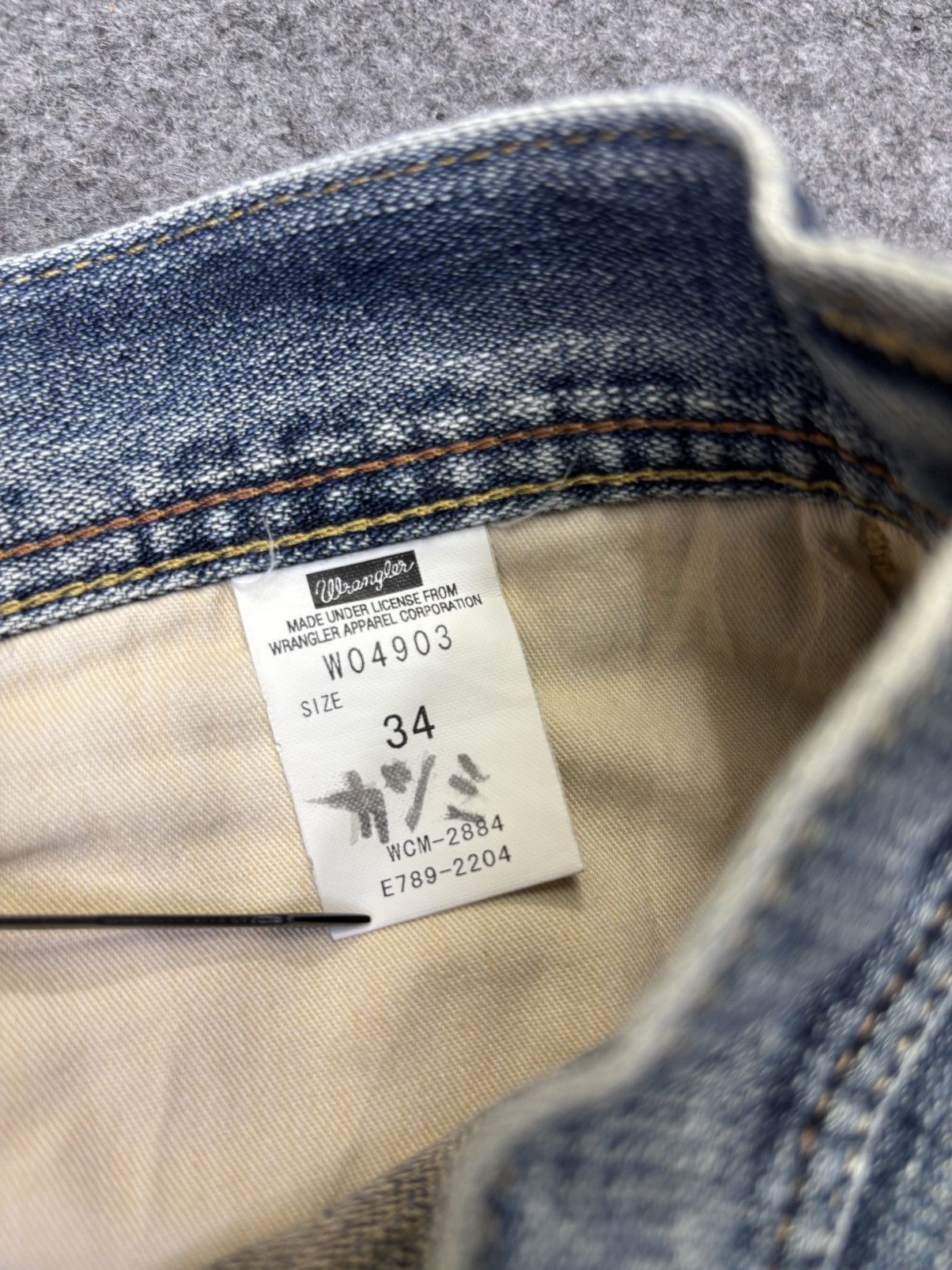 Wrangler Wrangler Stonewash Distressed Denim F785 Size US 36 / EU 52 - 13 Thumbnail