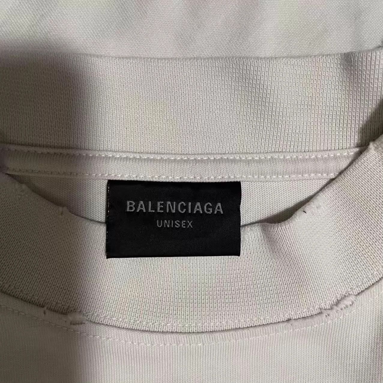 Balenciaga Balenciaga 24SS DR Hem Distressed Short Sleeve 2 Size XS / US 0-2 / IT 36-38 - 3 Thumbnail