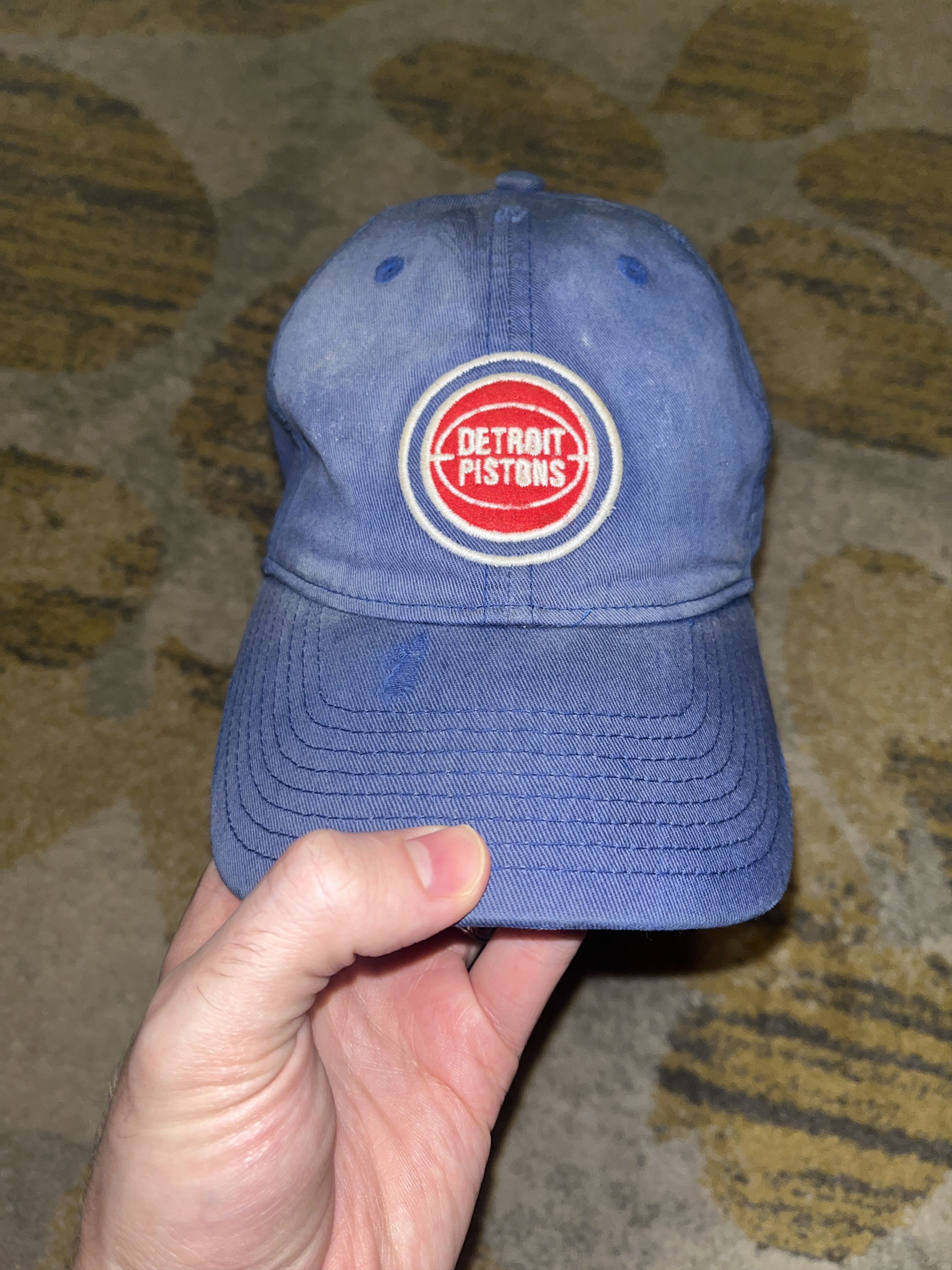 Adidas Vintage Blue Detroit Pistons Hat Adidas Hardwood Classics Size ONE SIZE - 1 Thumbnail