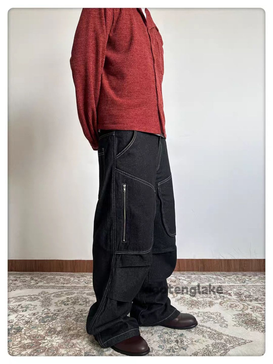 Vintage ltx vintage loose baggy skate hiphop flared cargo pants Size US 36 / EU 52 - 5 Thumbnail