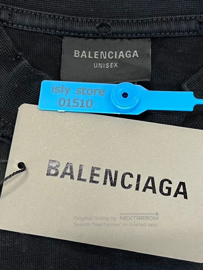 Balenciaga Balenciaga Iron tower waxed short-sleeve T-shirt Size US S / EU 44-46 / 1 - 4 Thumbnail