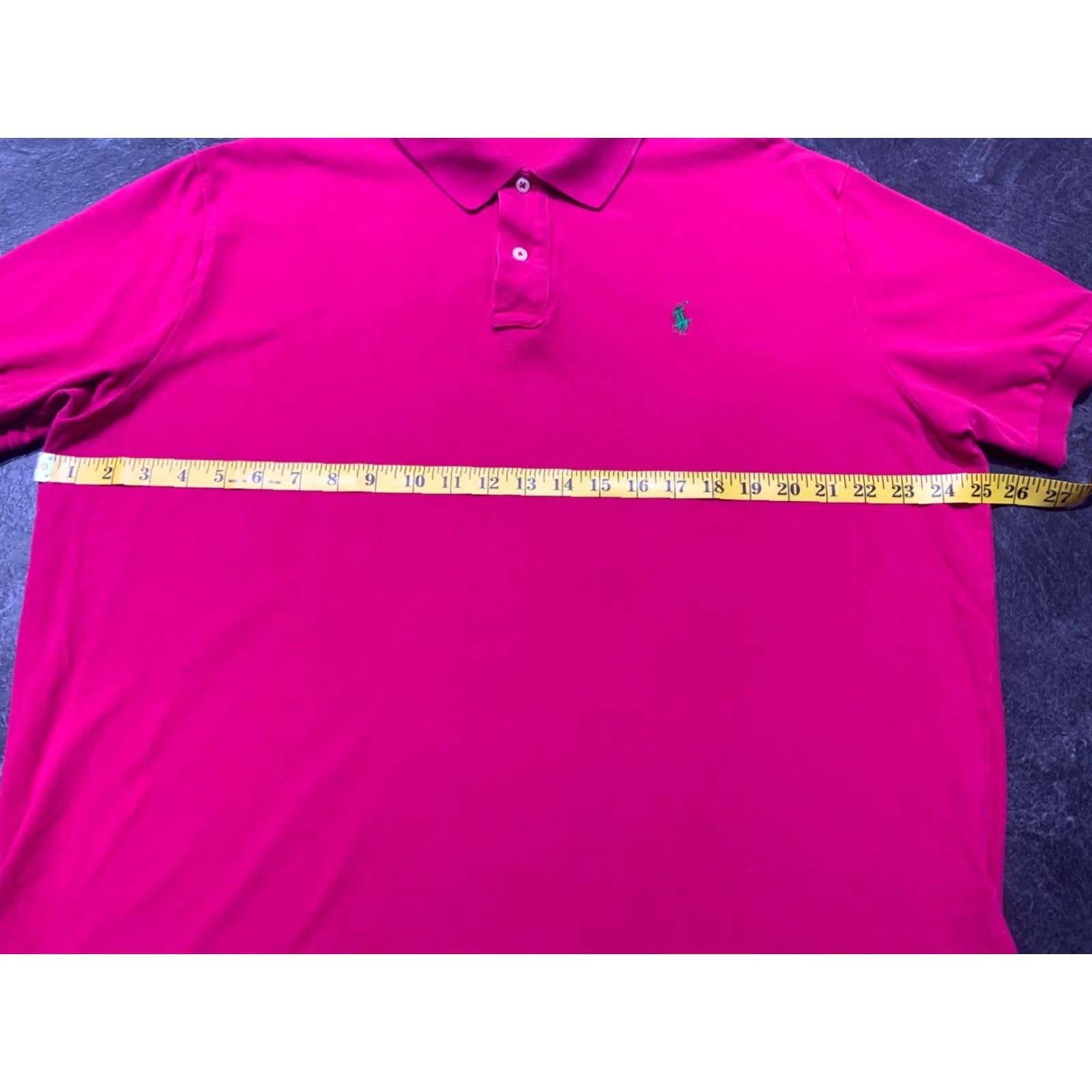 Polo Ralph Lauren VINTAGE Polo Ralph Lauren Mens Pink Solid Polo Shirt Size XL, Short Sleeve, Embroidered Green Pony, 80s/90s Size US XL / EU 56 / 4 - 7 Thumbnail
