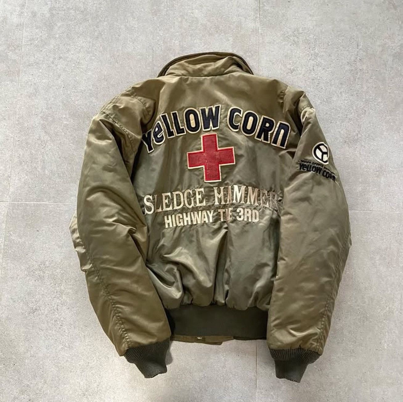 YELLOW CORN Yellow corn military bomber Jacket Size US M / EU 48-50 / 2 - 1 Thumbnail