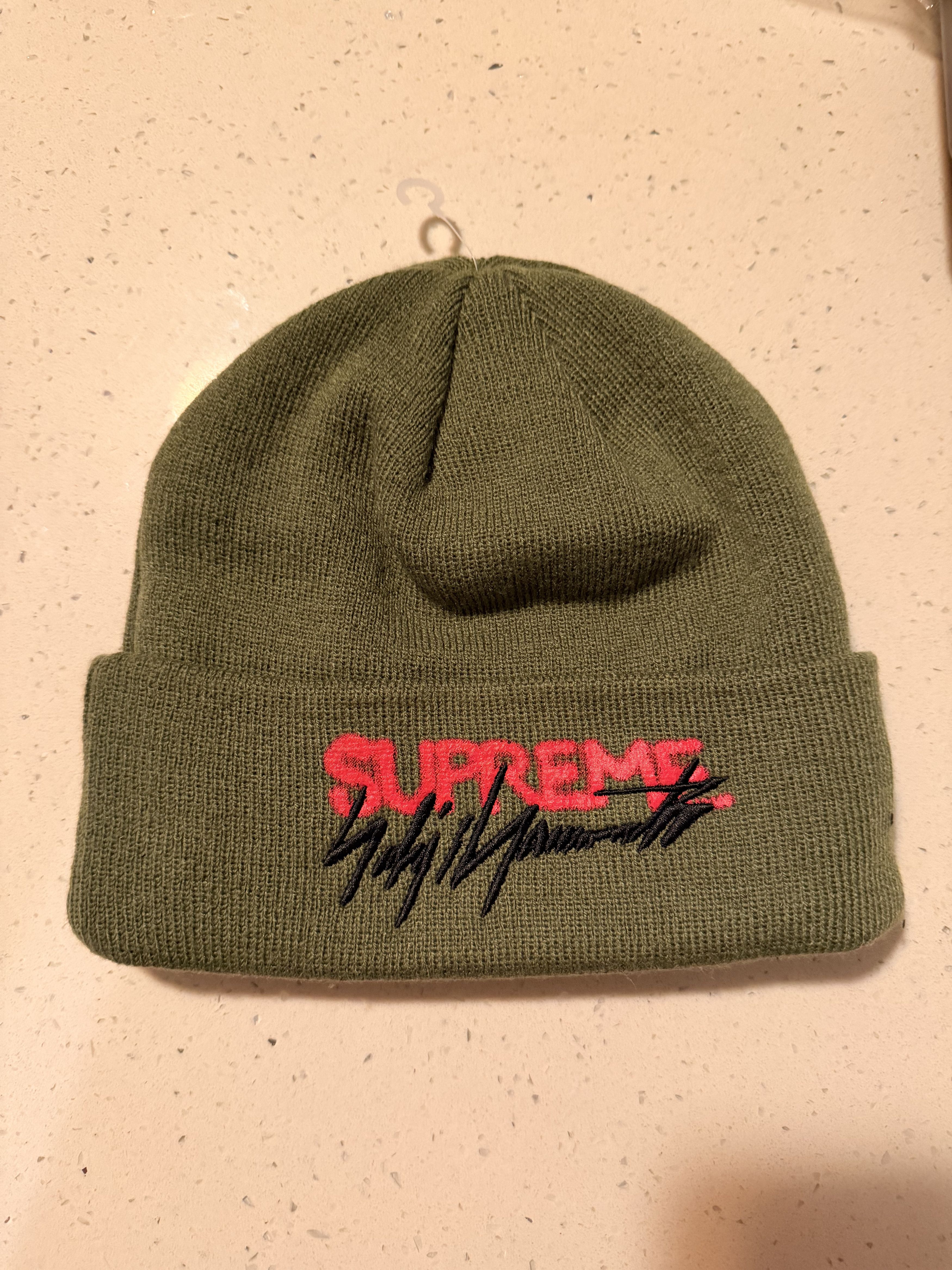 Yohji Yamamoto Supreme Beanie Olive | Grailed