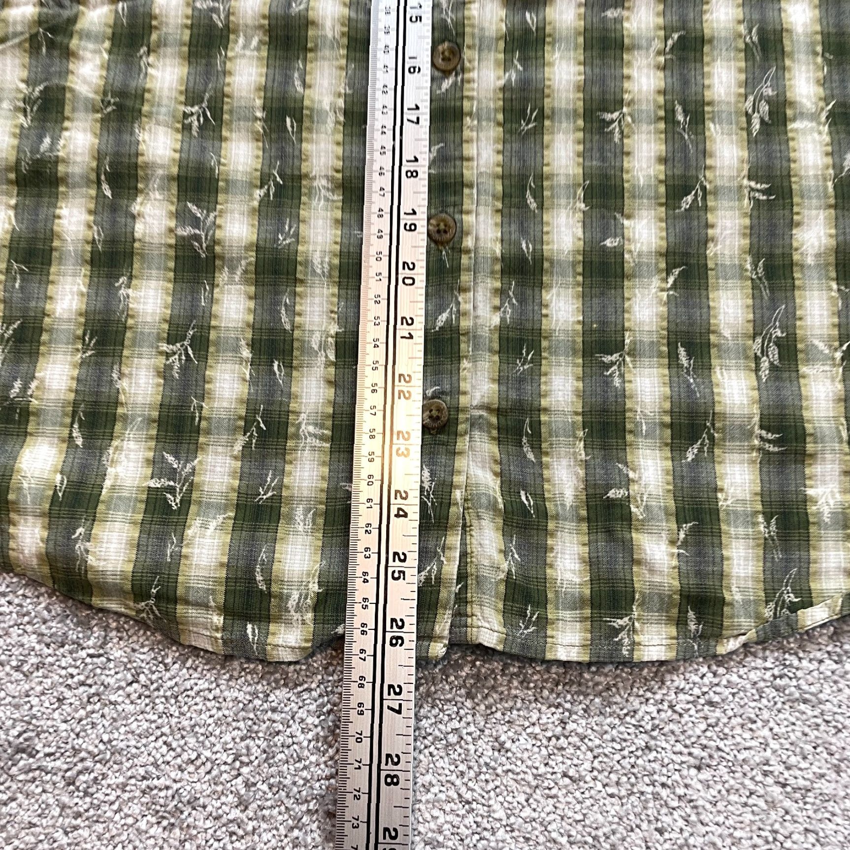 Vintage Columbia Button-Up Shirt Mens XL Green Plaid 3/4 Sleeve Collared Casual Knit Cotton Size US XL / EU 56 / 4 - 5 Thumbnail