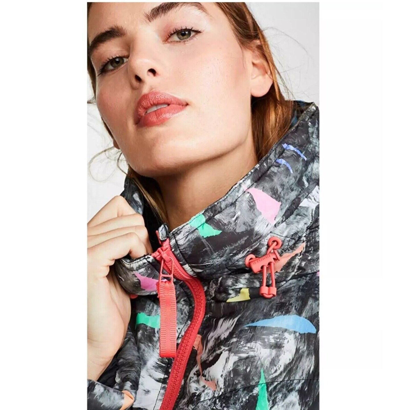 Hunter HUNTER Original A-Line Puffer Jacket Storm Camo Print Multi Size XS / US 0-2 / IT 36-38 - 3 Thumbnail
