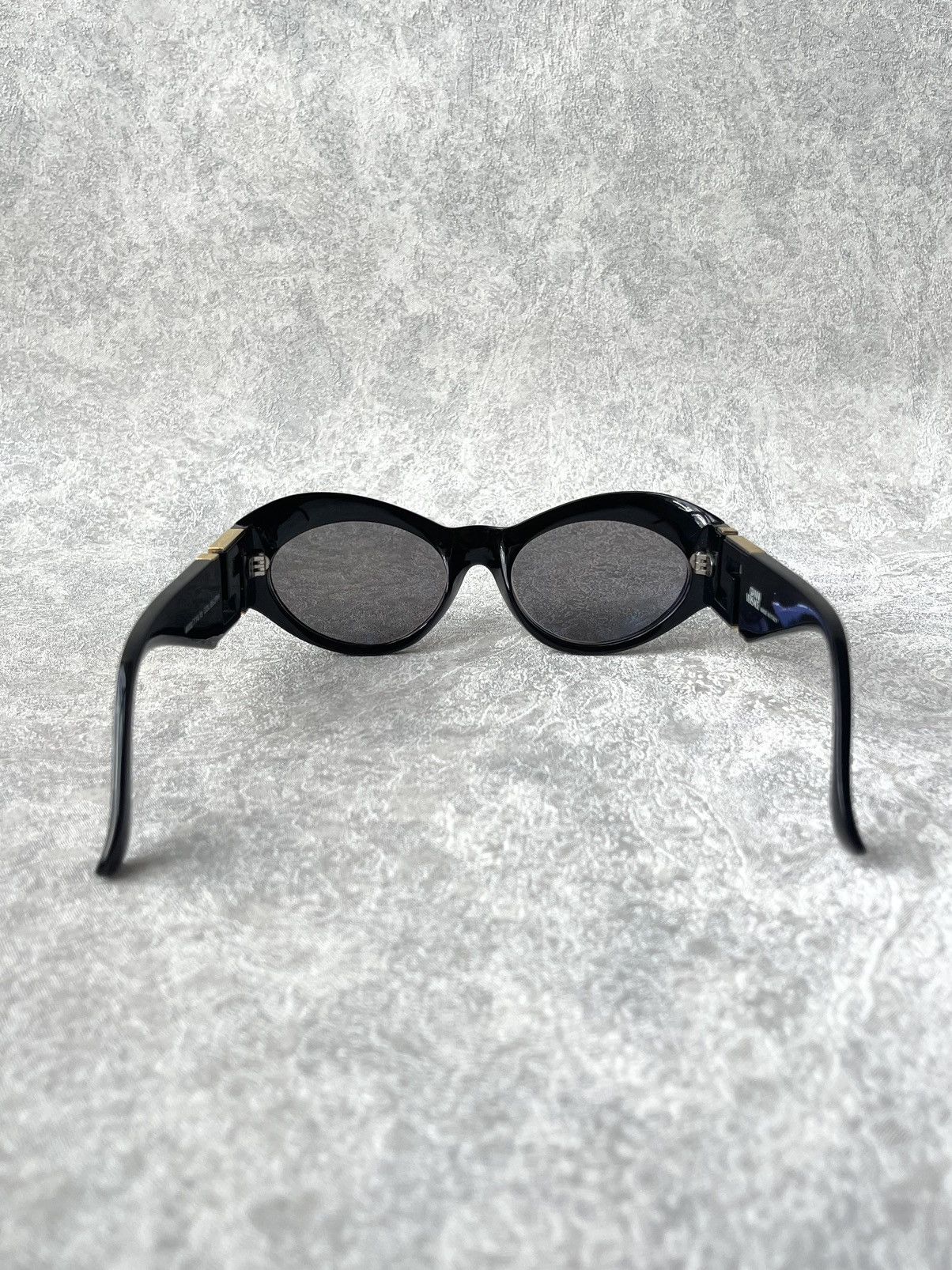 Versace 90s Vintage Gianni Versace T74/B Rhinestone Greca Sunglasses Size ONE SIZE - 5 Thumbnail